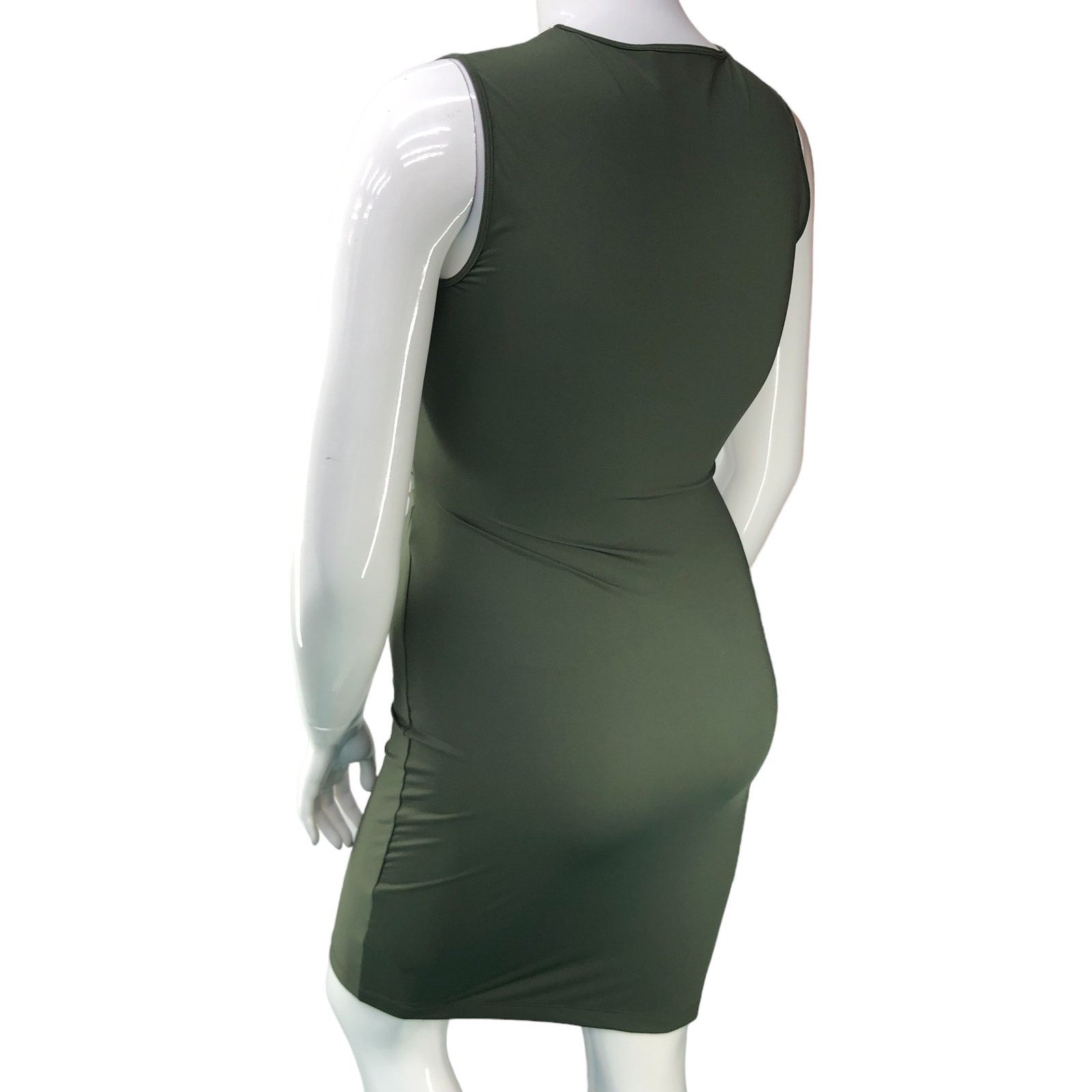 Theory Theory Sz M Dress Sheath Travel Jersey Gathered Waist Green Size M / US 6-8 / IT 42-44 - 6 Thumbnail
