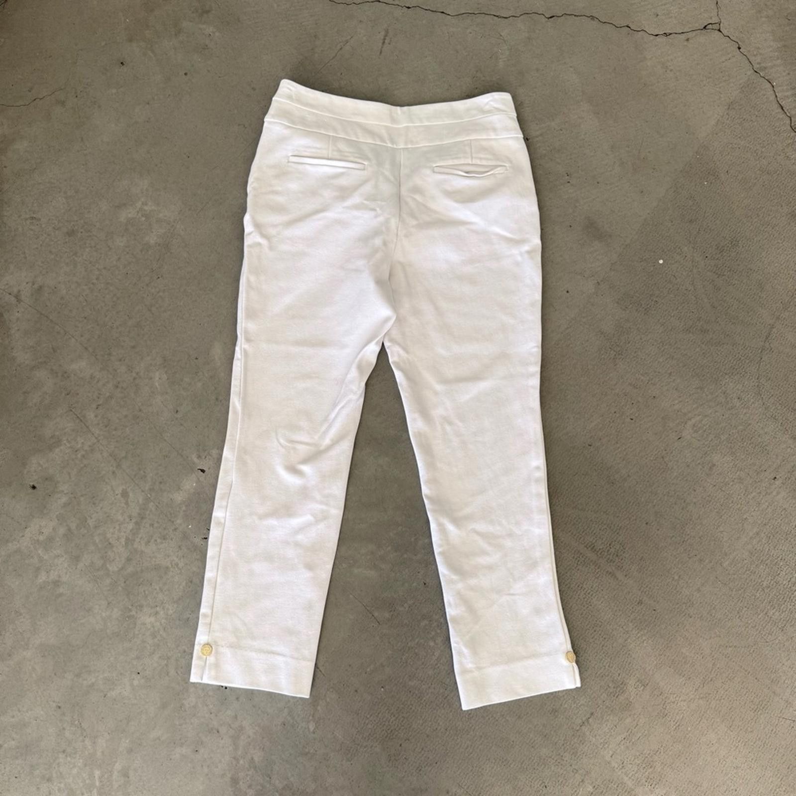 Other Anne Klein Pants / Cropped Slim Fit / Ivory / Women’s 6 Size 28" / US 6 / IT 42 - 6 Thumbnail
