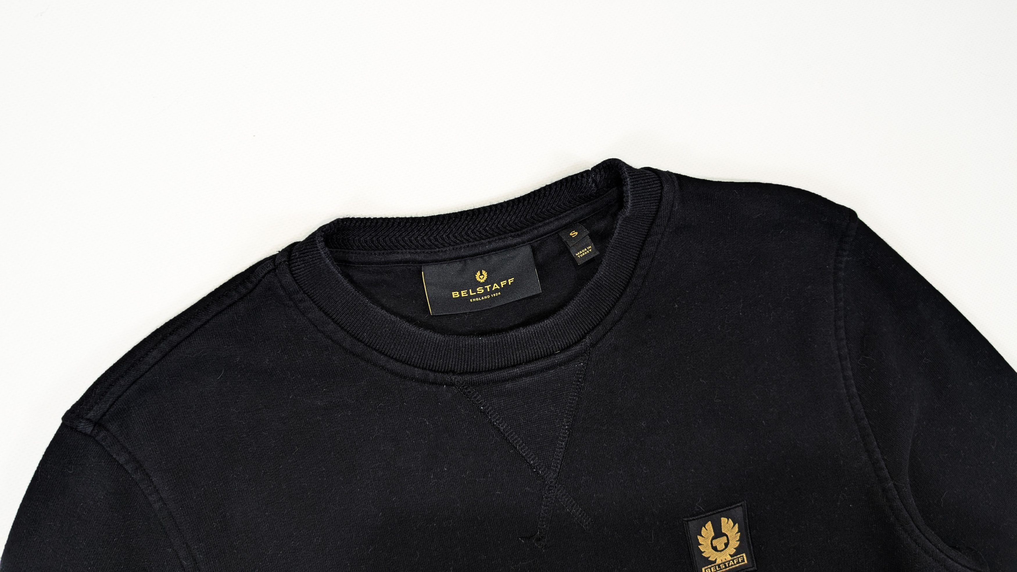 Belstaff Belstaff Black Cotton Crew Neck Sweatshirt Size S Size US S / EU 44-46 / 1 - 3 Thumbnail