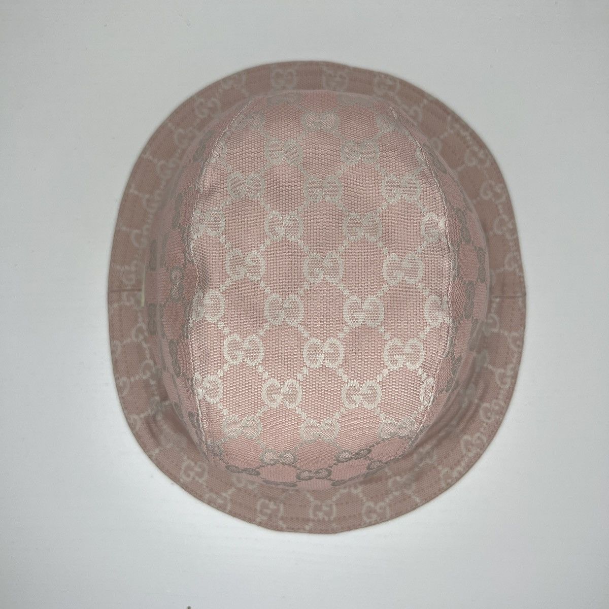 Gucci 🔥Rare Colour🔥Vintage Gucci Bucket Hat Monogram Pink White Size ONE SIZE - 4 Thumbnail