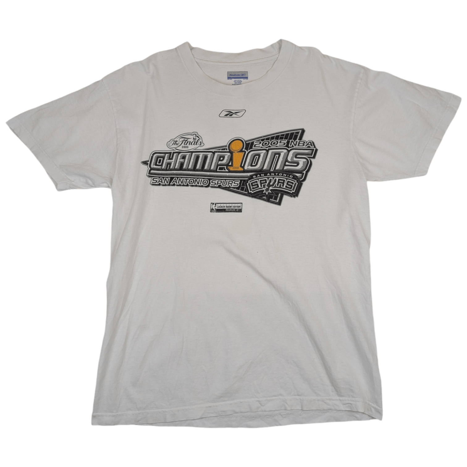 NBA REEBOK 2005 NBA Champions San Antonio Spurs T-Shirt Size US M / EU 48-50 / 2 - 2 Thumbnail