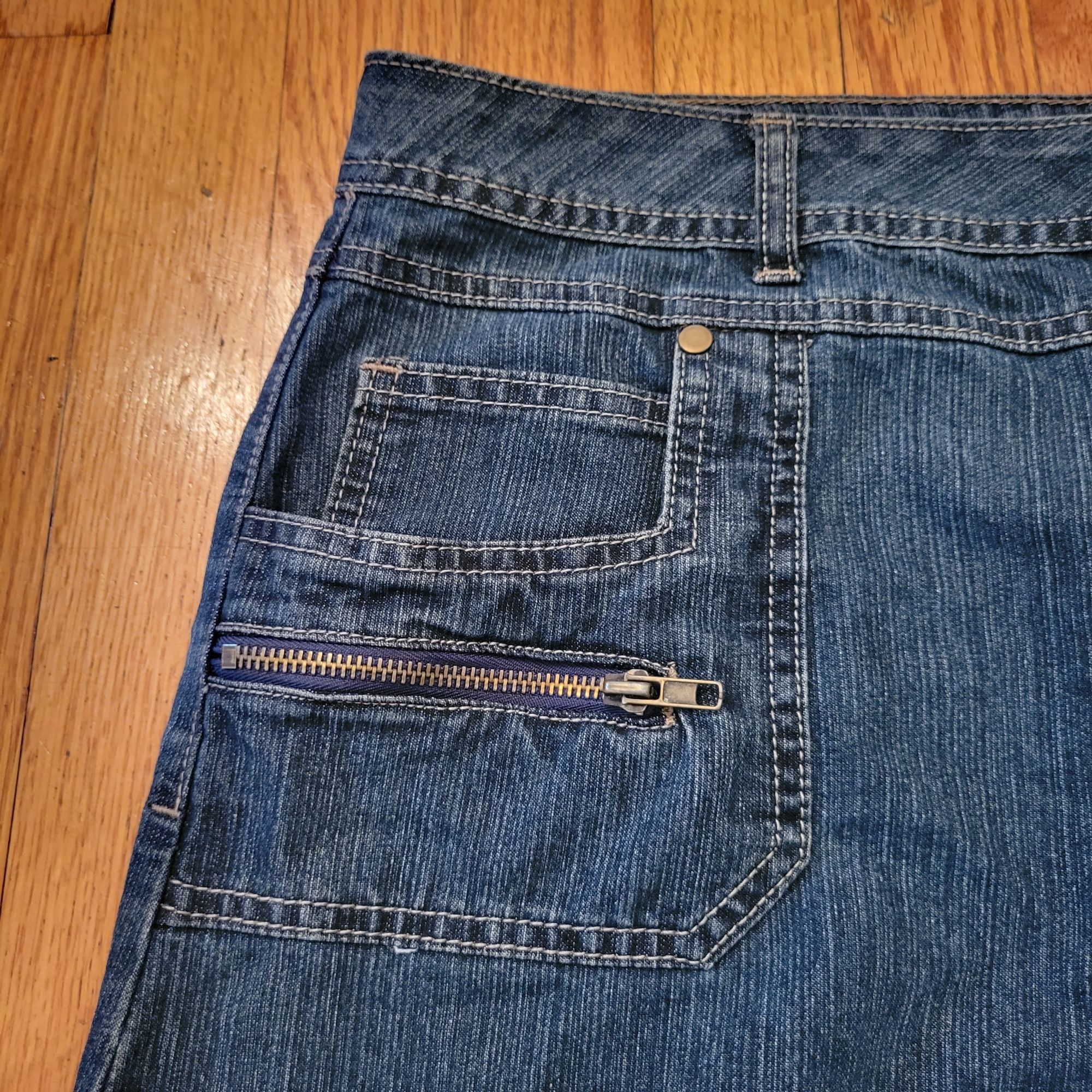 Other Cato Denim Skirt 18 Blue Jean Stretch A Line Pockets Back Sl Size 40" / US 18 - 2 Thumbnail