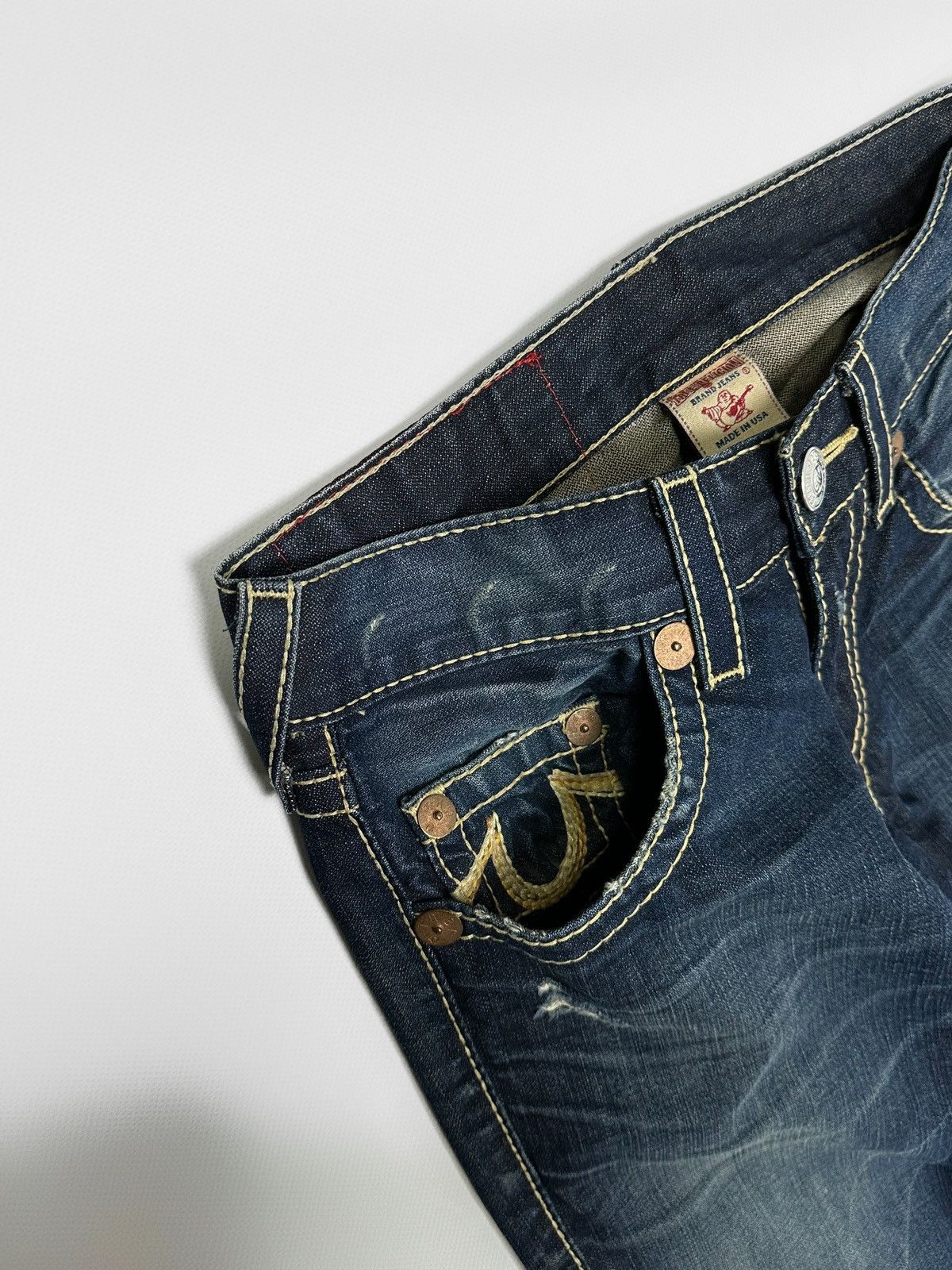 True Religion Vintage True Religion Jeans Rainbow Stitch Bobby Super T Size US 29 - 4 Thumbnail