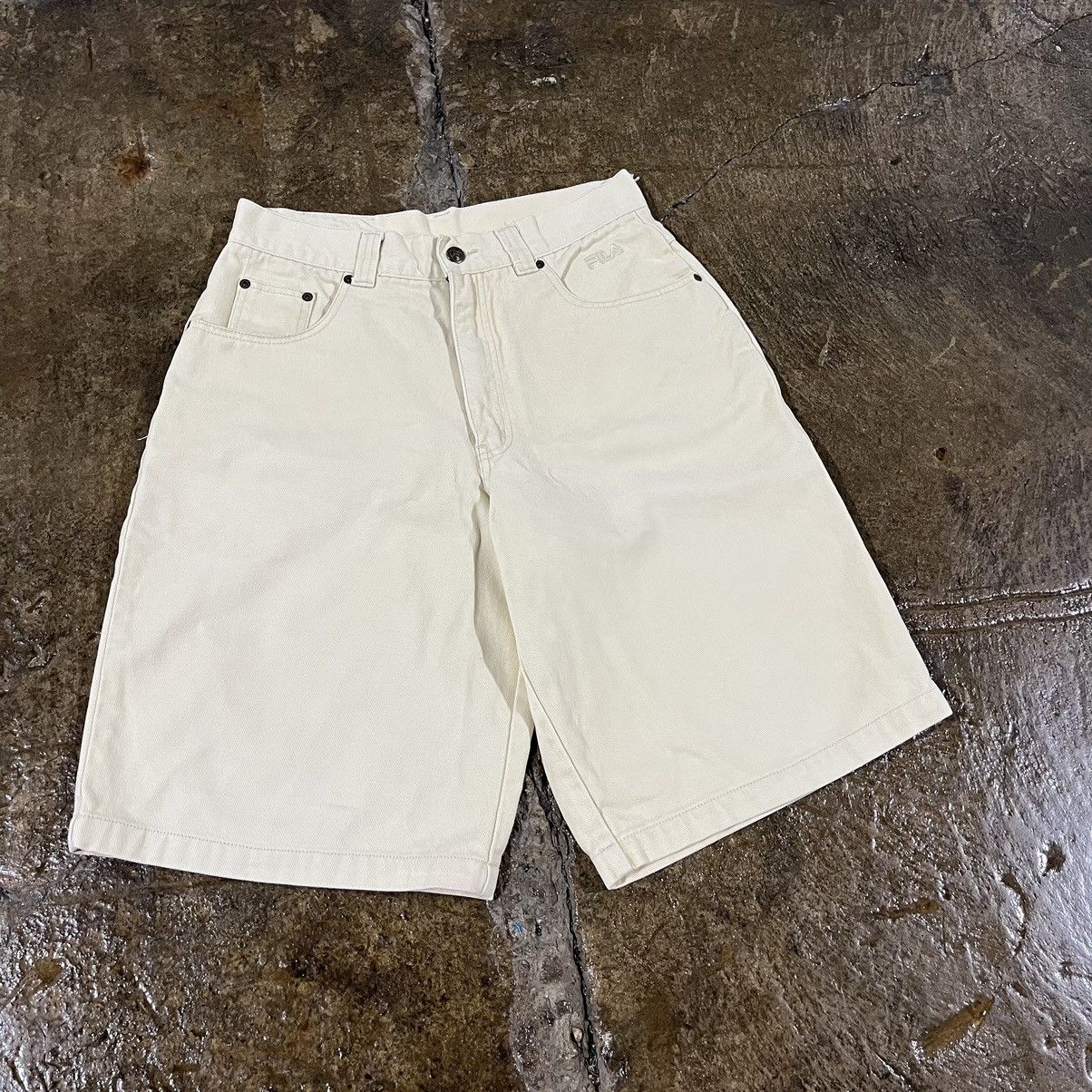 Fila × JNCO × Vintage Vintage 90s Y2K Fila Baggy Jorts Hip-Hop Skater Shorts JNCO Size US 31 - 5 Thumbnail