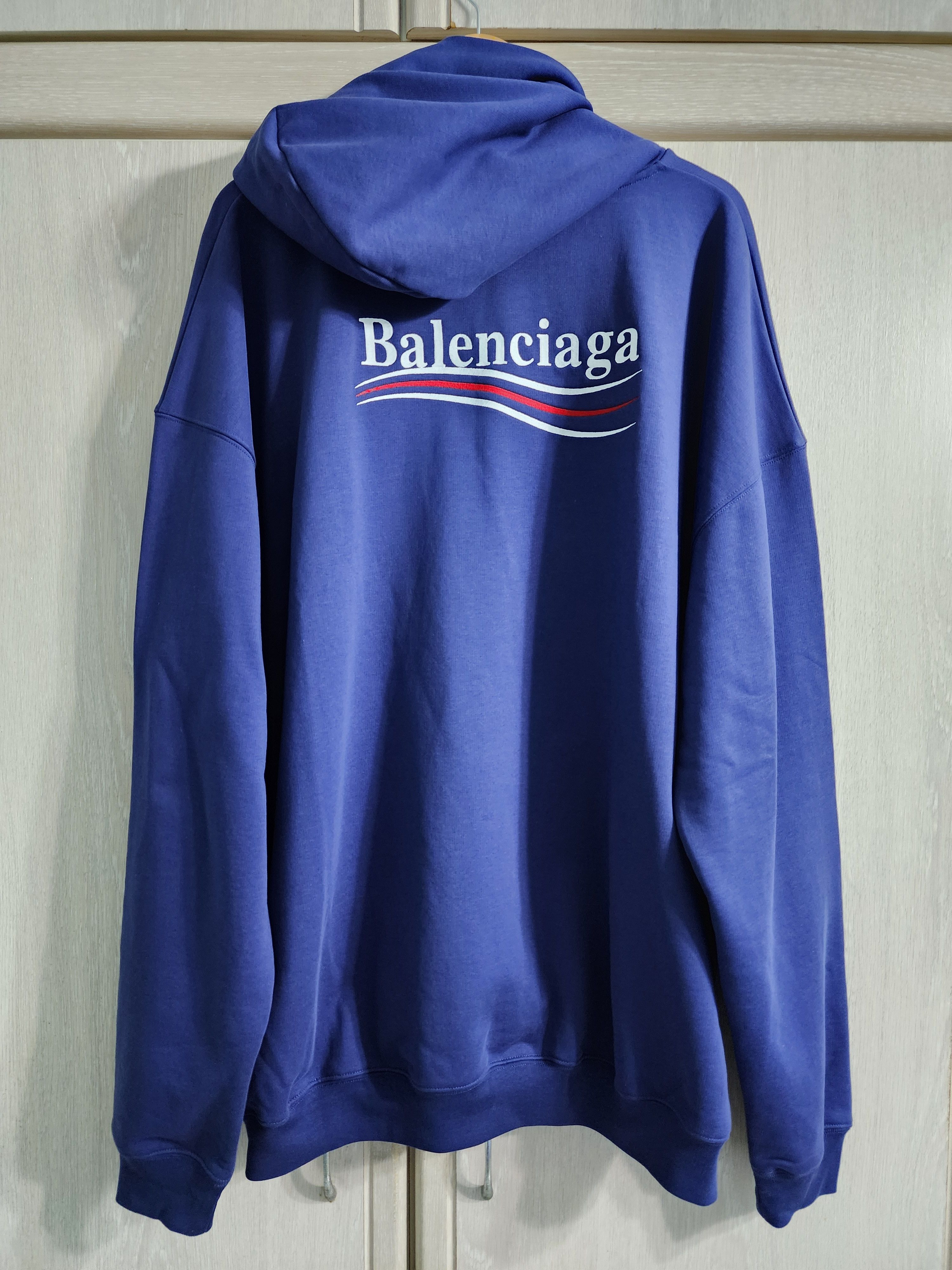 Balenciaga Political Campaign Embroidered Hoodie Size US S / EU 44-46 / 1 - 1 Thumbnail