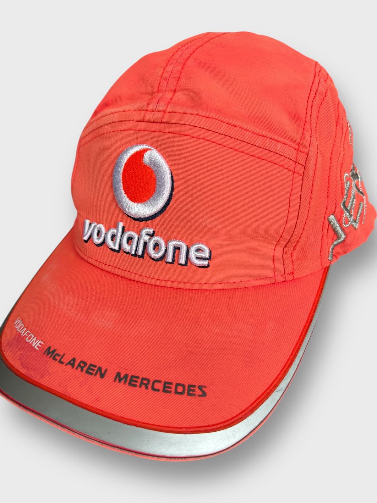 Malcolm McLaren Vintage Vodafone McLaren Mercedes Jenson Racing Nylon Cap Size ONE SIZE - 4 Thumbnail