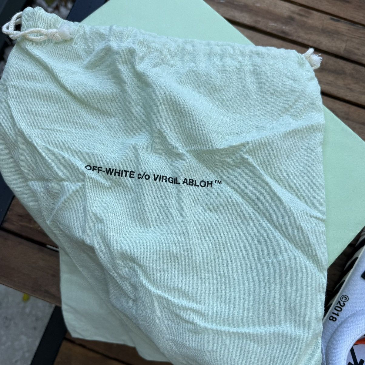 Off-White Off-White Vulc Low Top Vans (Updated Stripes) 2018 Size US 8.5 / EU 41-42 - 9 Thumbnail