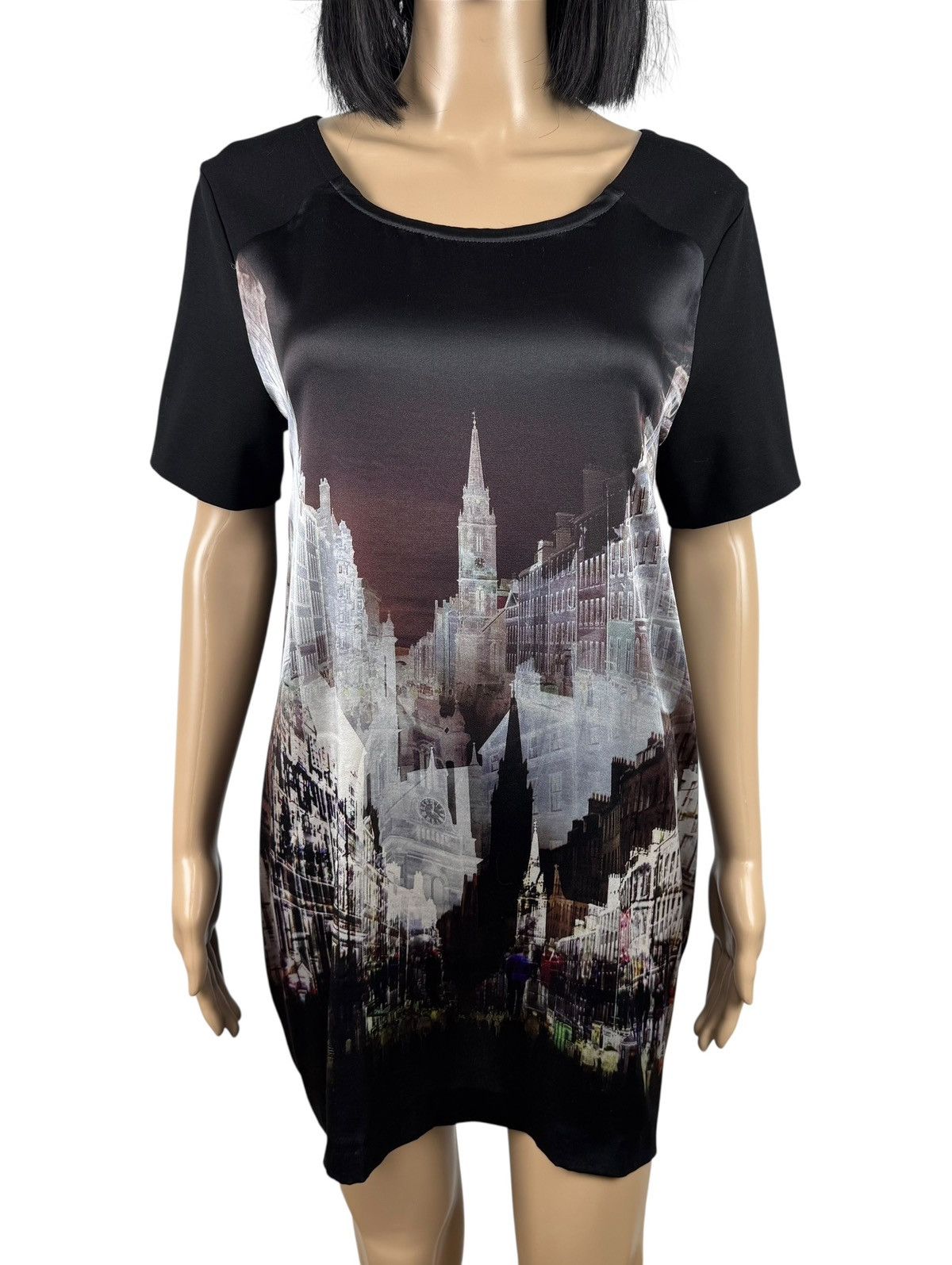 Other Marc Cain Silk Printed Mini Dress Tunic size 4 Size L / US 10 / IT 46 - 2 Thumbnail