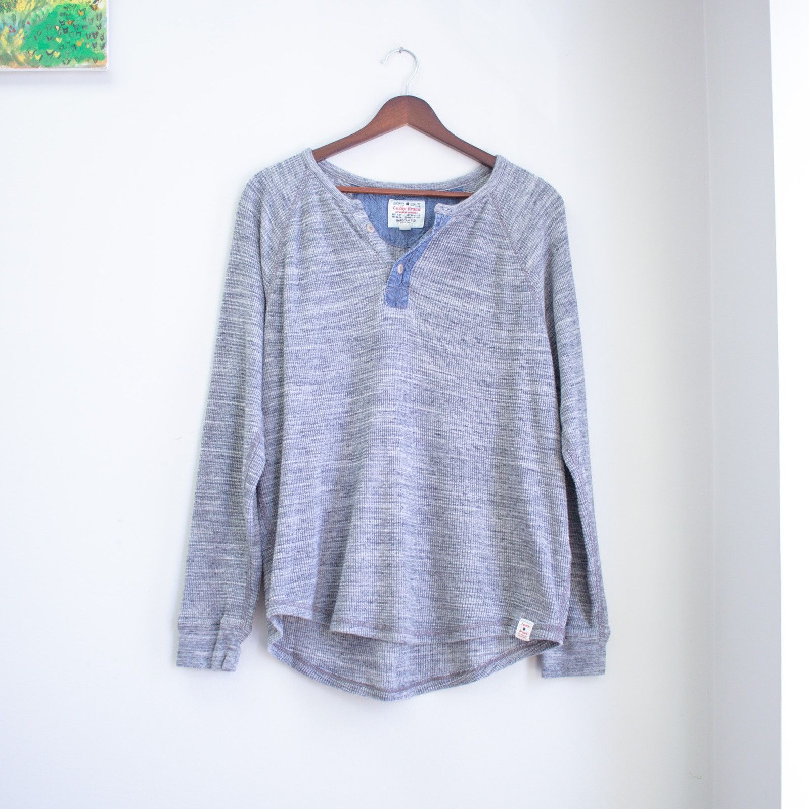Lucky Brand Lucky Brand Men's Medium Ribbed V-Neck Sweater Size US M / EU 48-50 / 2 - 1 Thumbnail
