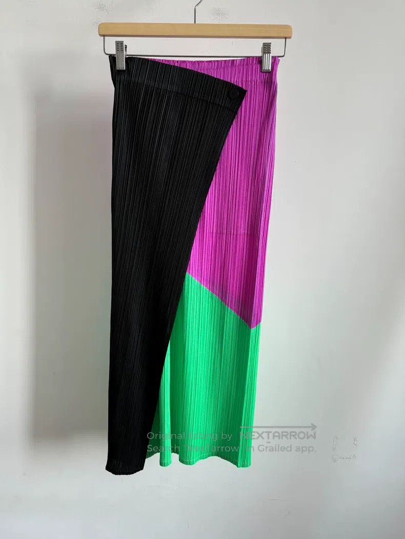 Issey Miyake Issey Miyake size:3 Color Block Midi Skirt Size 22" - 5 Thumbnail