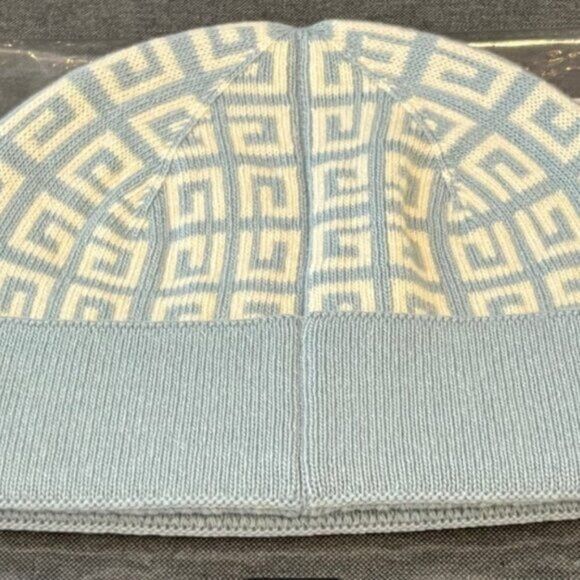Givenchy Givenchy Double Face Knit Beanie Ice Blue Size ONE SIZE - 5 Thumbnail