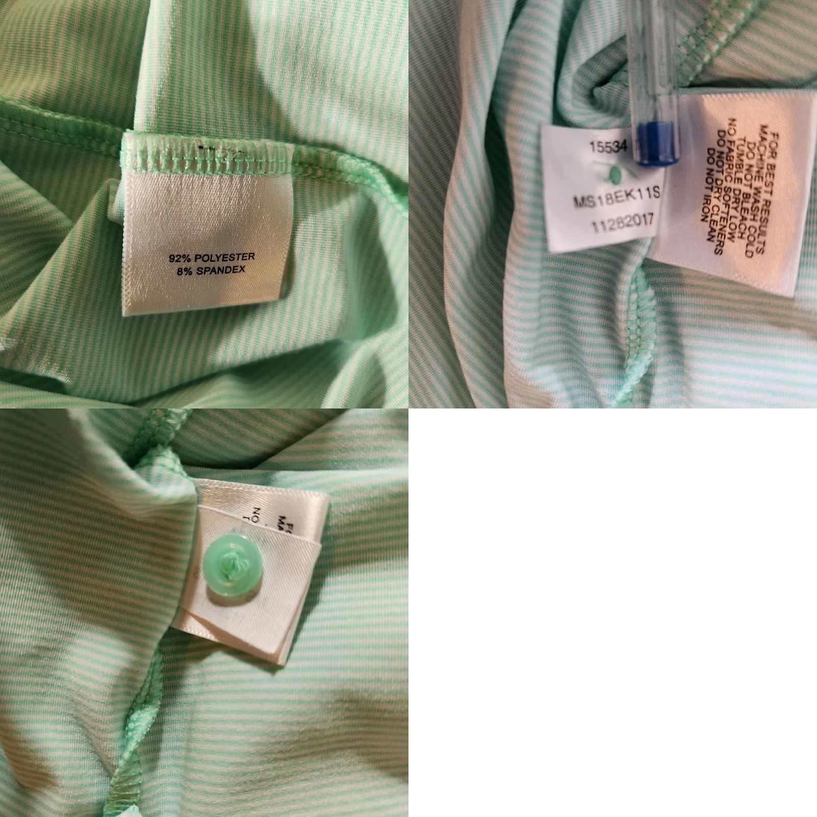 Peter Millar Peter Millar Summer Comfort Mens Blue Fish Jubilee Stripe Jersey-Size L Shirt Polo Short Sleeve Modern Comfort (No, wait) Size US L / EU 52-54 / 3 - 8 Thumbnail