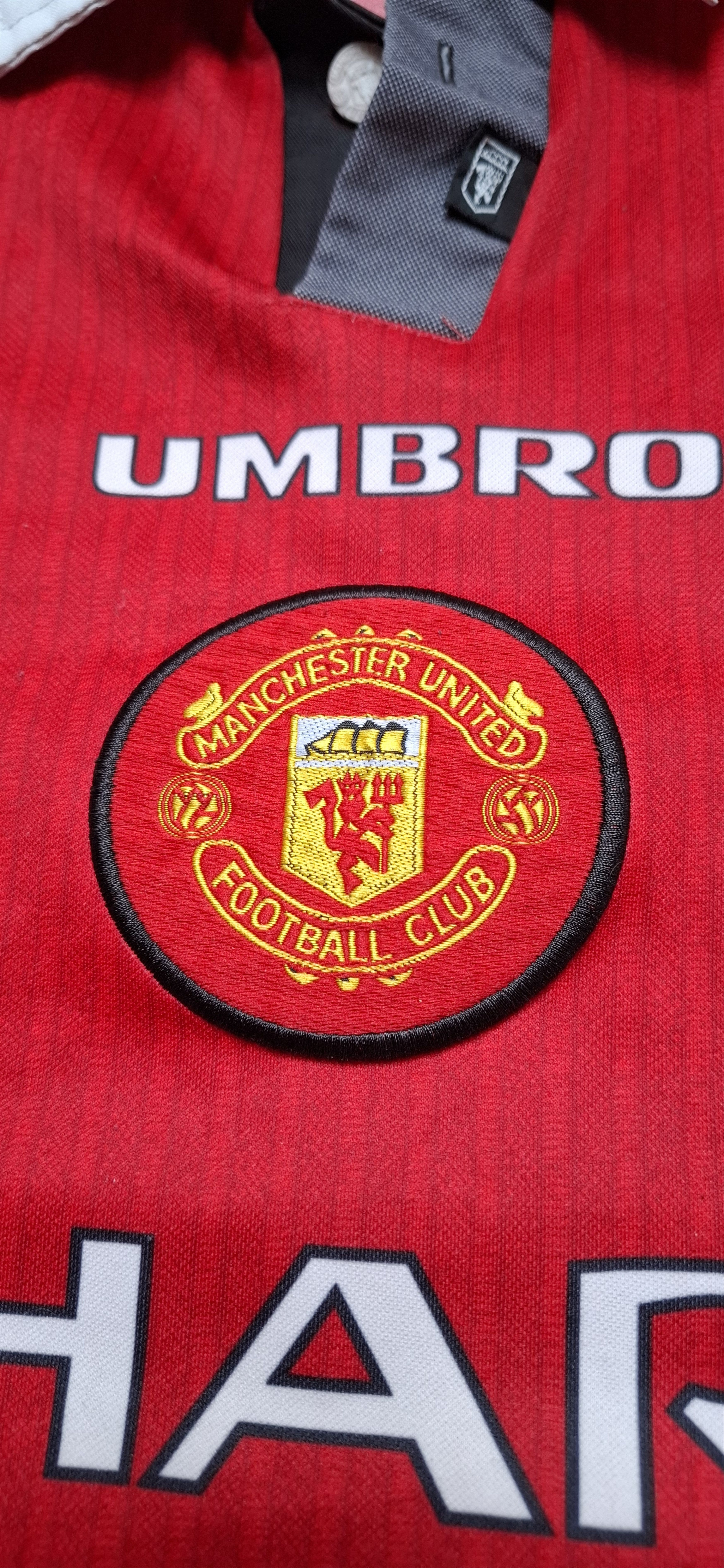 Umbro 1996-1998 Manchester United Umbro Vintage Home Jersey Size US XL / EU 56 / 4 - 2 Thumbnail