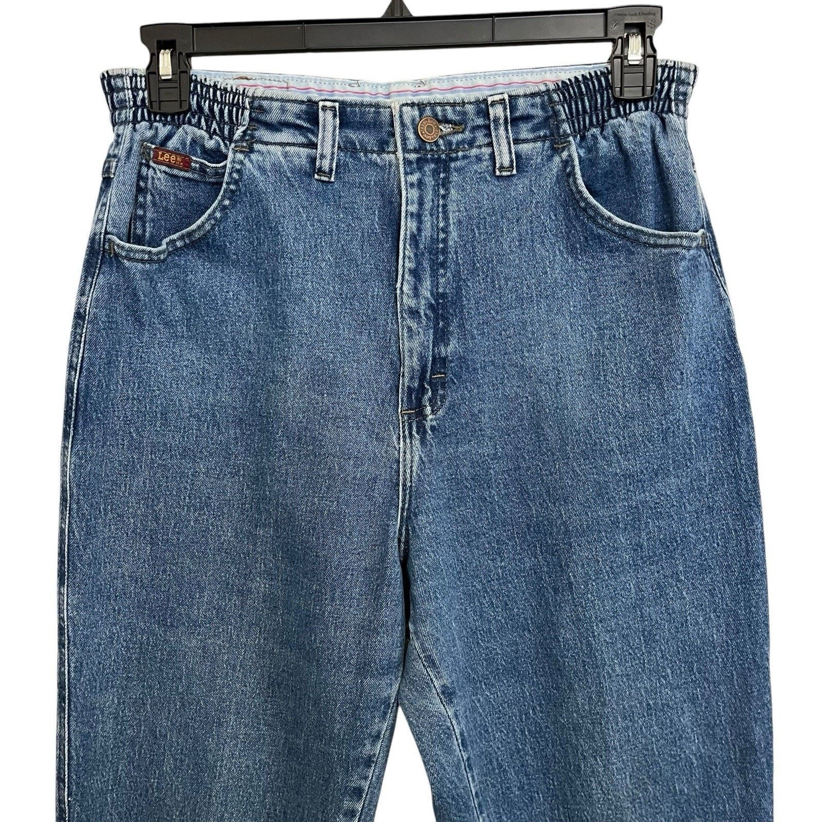 Lee Lee | Vtg 90s Mom Jeans Womens 32 High Waisted Elastic Size 32" / US 10 / IT 46 - 3 Thumbnail