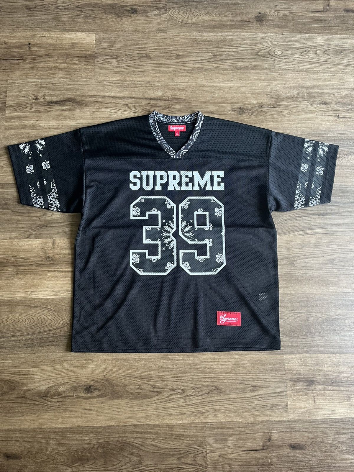 ユニフォーム Supreme Bandana Football Jersey Supreme Bandana Football Jersey Blue (Size Large) - BRAND