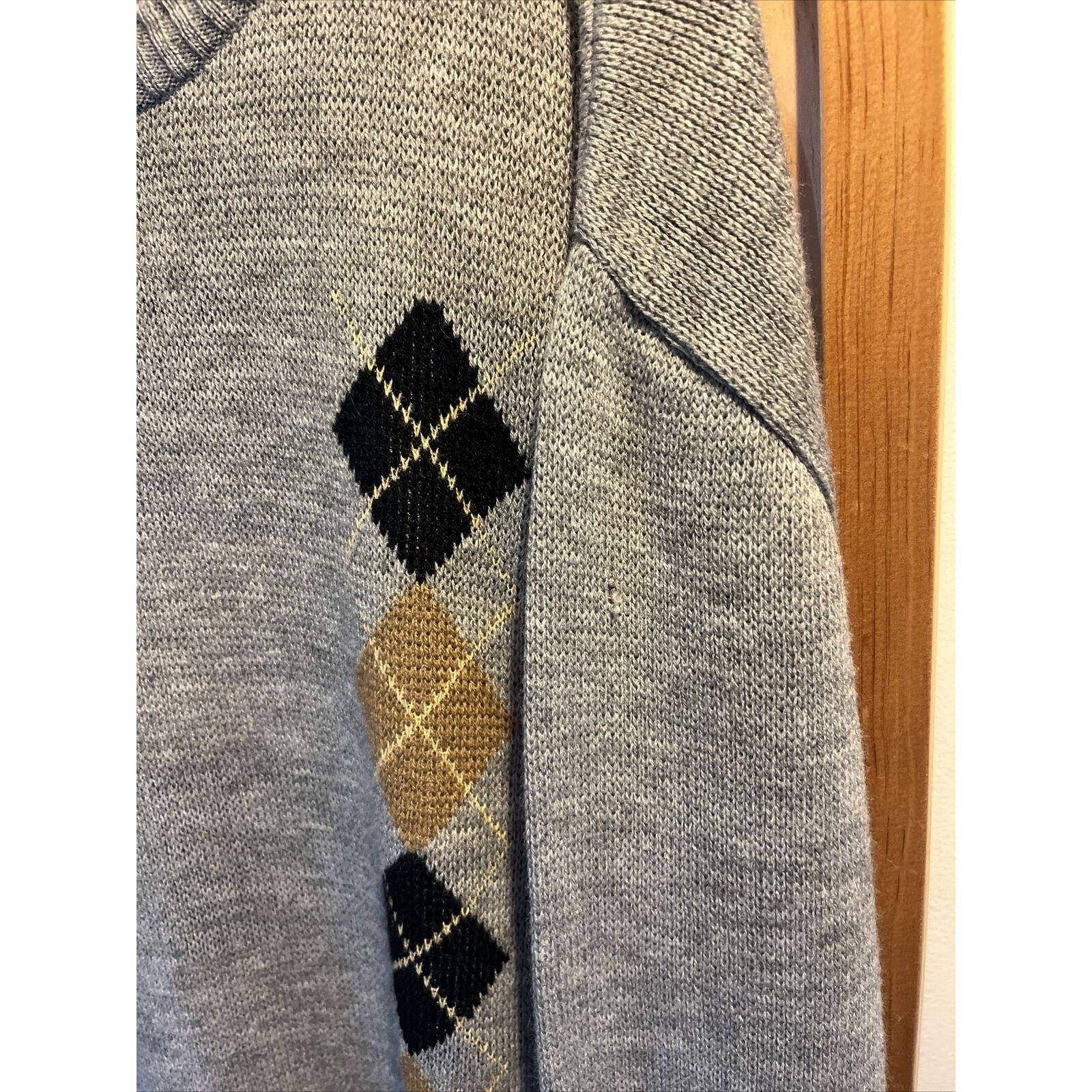 Other Rob Winter Size XL Sweater Gray Argyle Mens Acrylic Pullover Size US XL / EU 56 / 4 - 9 Thumbnail