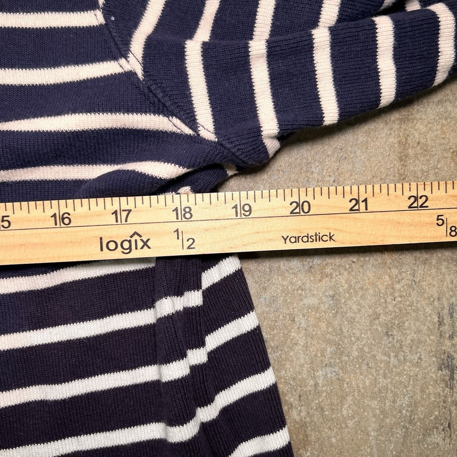 L.L. Bean L.L. Bean Shirt Wmns M Blue Striped Long Sleeve Size M / US 6-8 / IT 42-44 - 3 Thumbnail