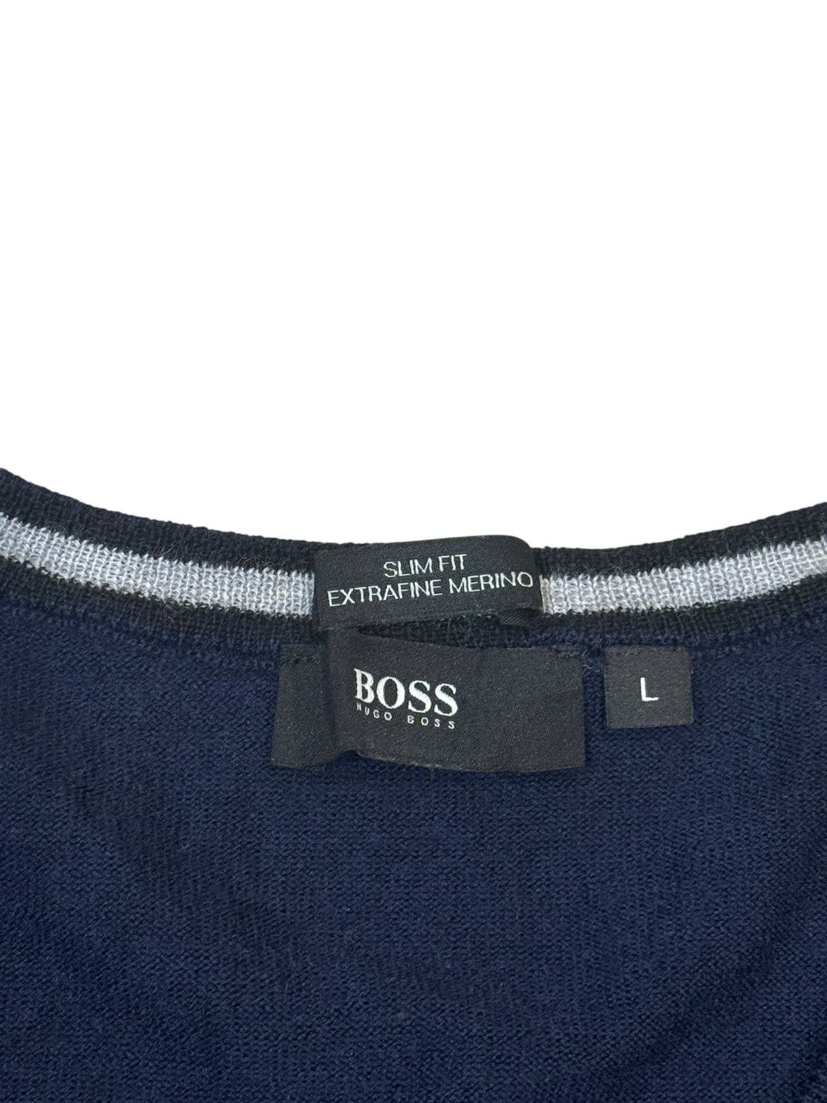 Hugo Boss Hugo Boss Slim Fit Wool Melba Jumper Pullover Medium Large Size US L / EU 52-54 / 3 - 2 Thumbnail