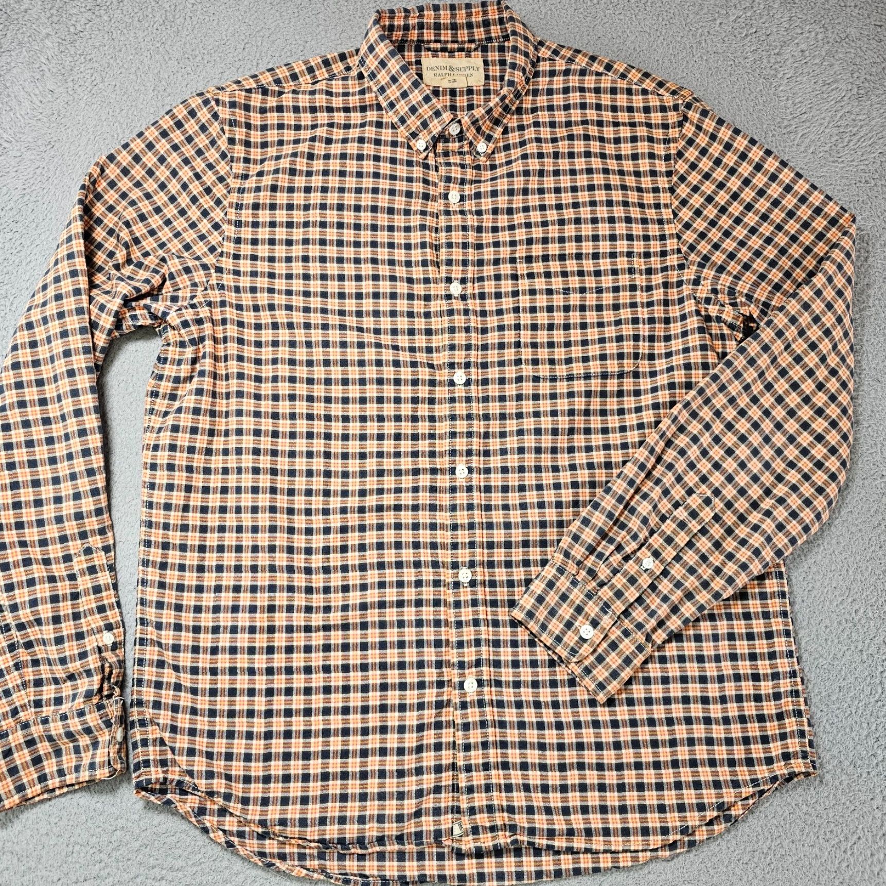 Vintage Denim & Supply Ralph Lauren Shirt Mens Large Multi Plaid Cotton Long Sleeve Button-Up Size US L / EU 52-54 / 3 - 2 Thumbnail