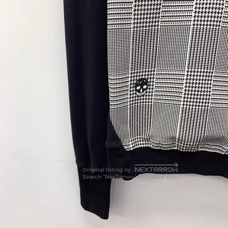 Alexander McQueen Alexander Mcqueen Black thousand-bird check skull inlaid c Size S / US 4 / IT 40 - 4 Thumbnail