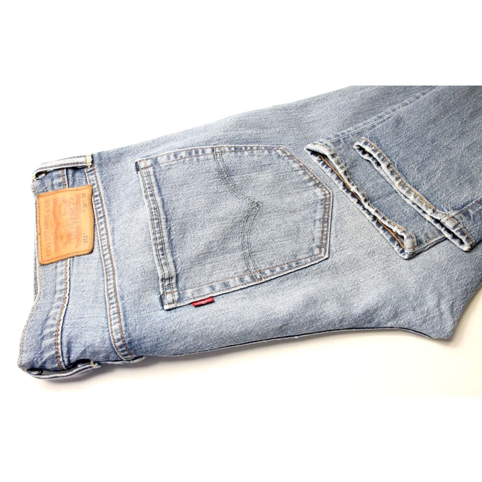 Levi's LEVI'S 512 Jeans Men's Slim Tapered Fit W36/L32 Zip Fly Stretch Faded Size US 36 / EU 52 - 5 Thumbnail