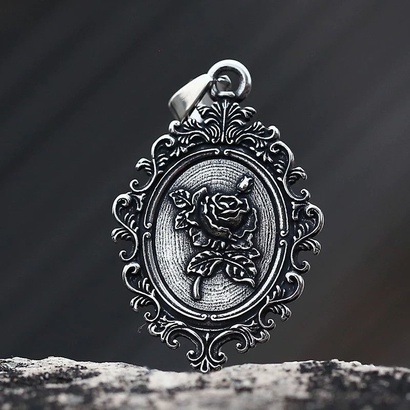 Jewelry Vintage Mirror With Flowers Necklace Size ONE SIZE - 4 Thumbnail