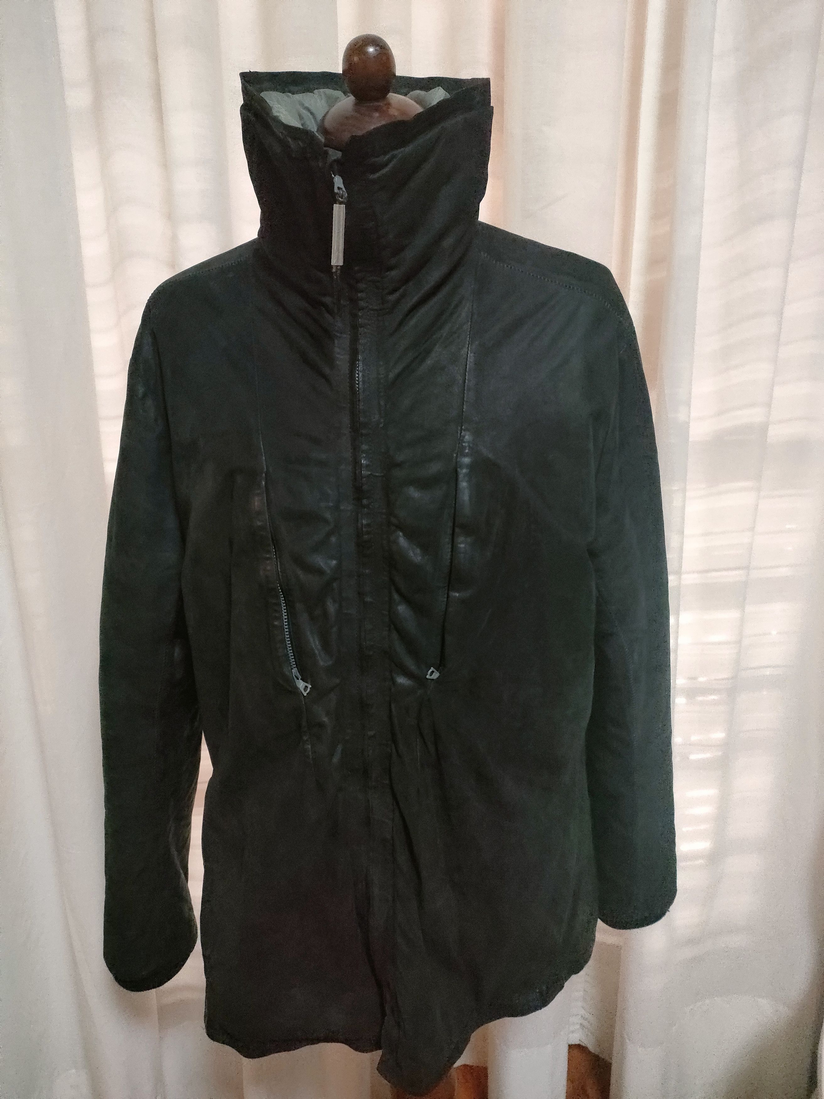 Isaac Sellam Experience Isaac Sellam Experience XXXL black leather goose Jacket Size US XXL / EU 58 / 5 - 1 Thumbnail