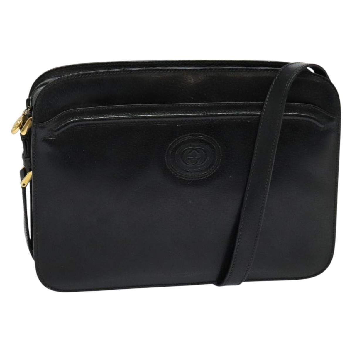 Gucci GUCCI Shoulder Bag Leather Black Gold 001 256 001 256 Size ONE SIZE - 1 Thumbnail
