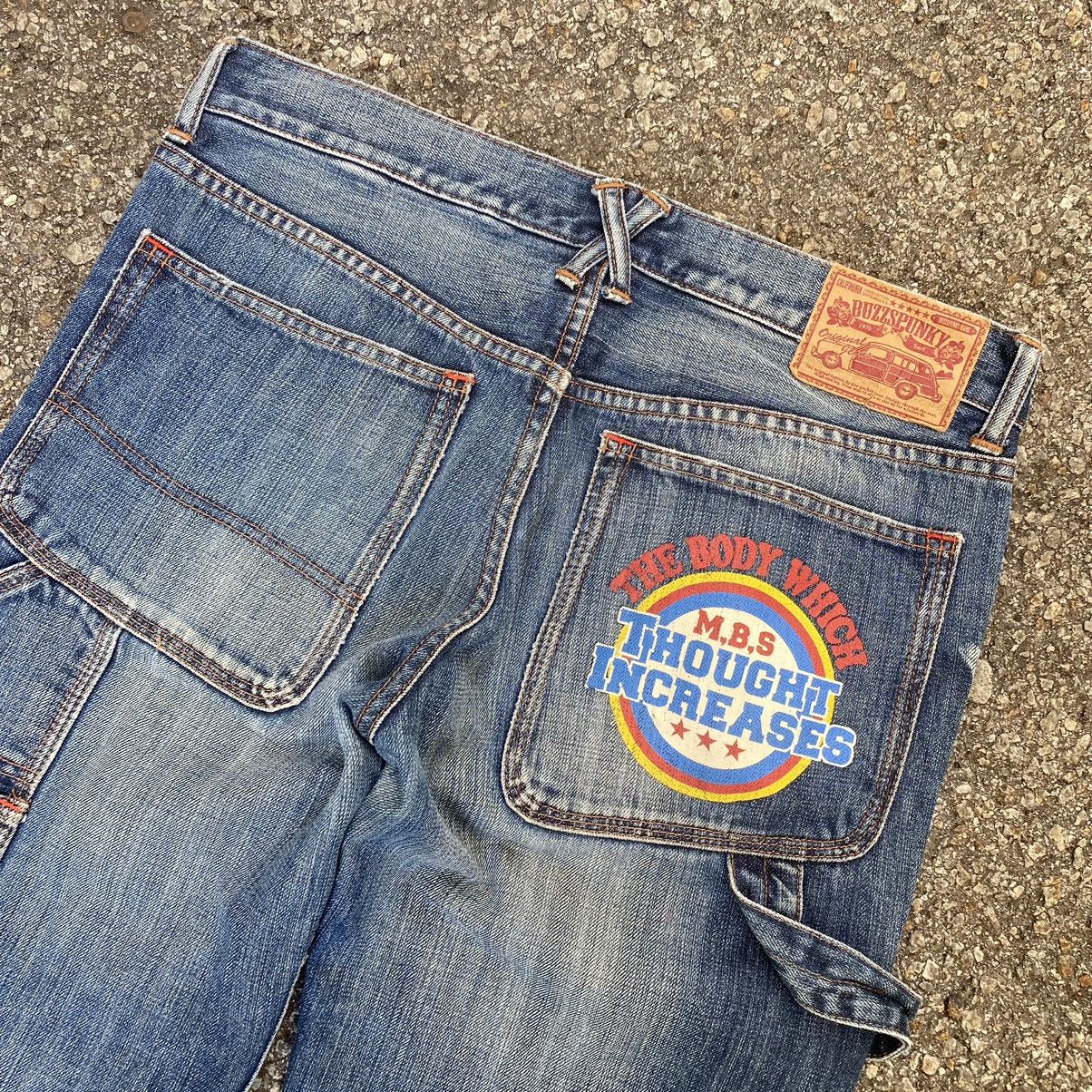If Six Was Nine Carpenter Jeans Buzz Spunky Distressed Denim Size US 32 / EU 48 - 9 Thumbnail
