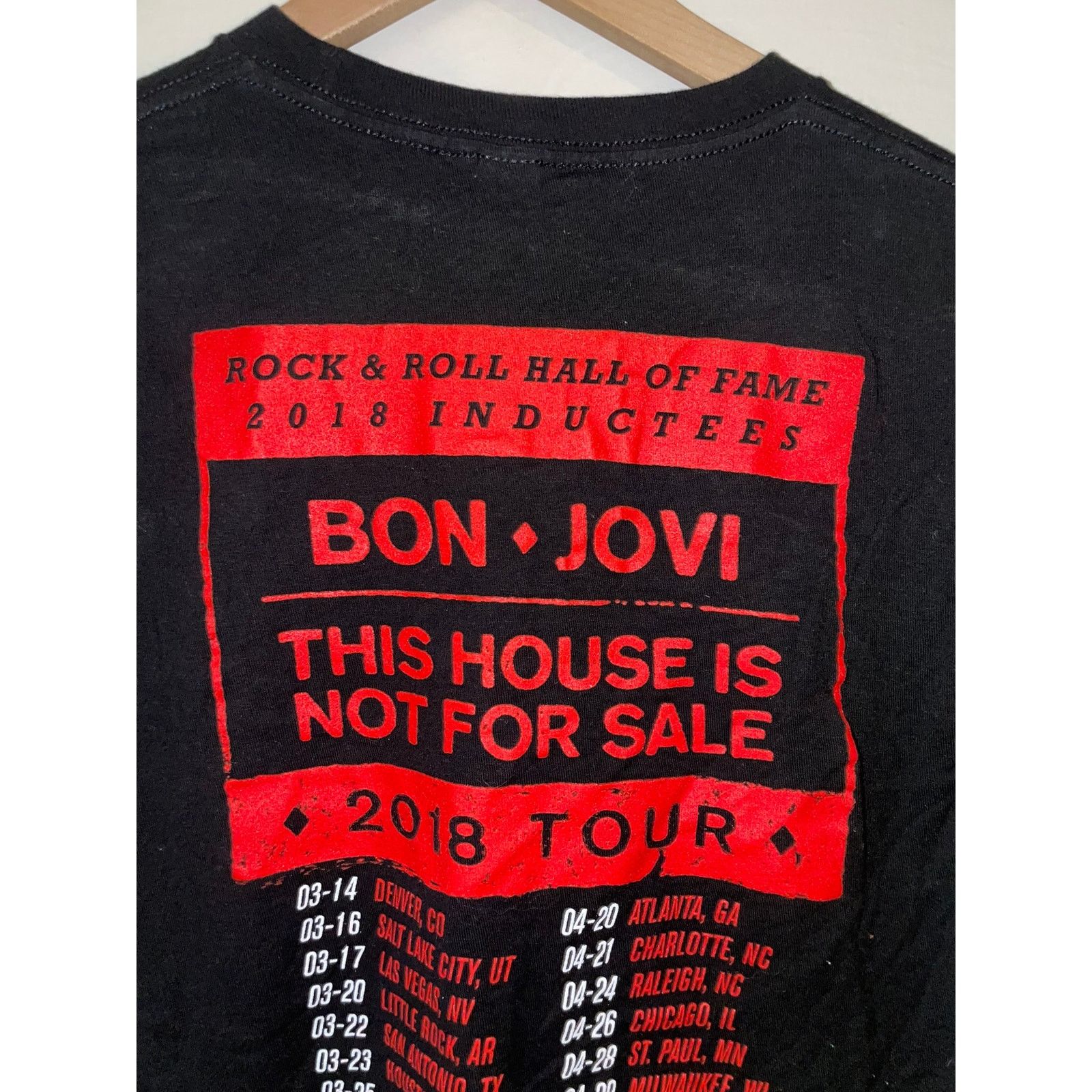 Tultex Bon Jovi Shirt This House Is Not For Sale Tour Music Tee M Size US M / EU 48-50 / 2 - 5 Thumbnail