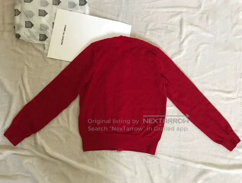 Comme des Garcons Comme Des Garcons Crewneck Cardigan, size XS, 100% Wool Size XS / US 0-2 / IT 36-38 - 3 Thumbnail