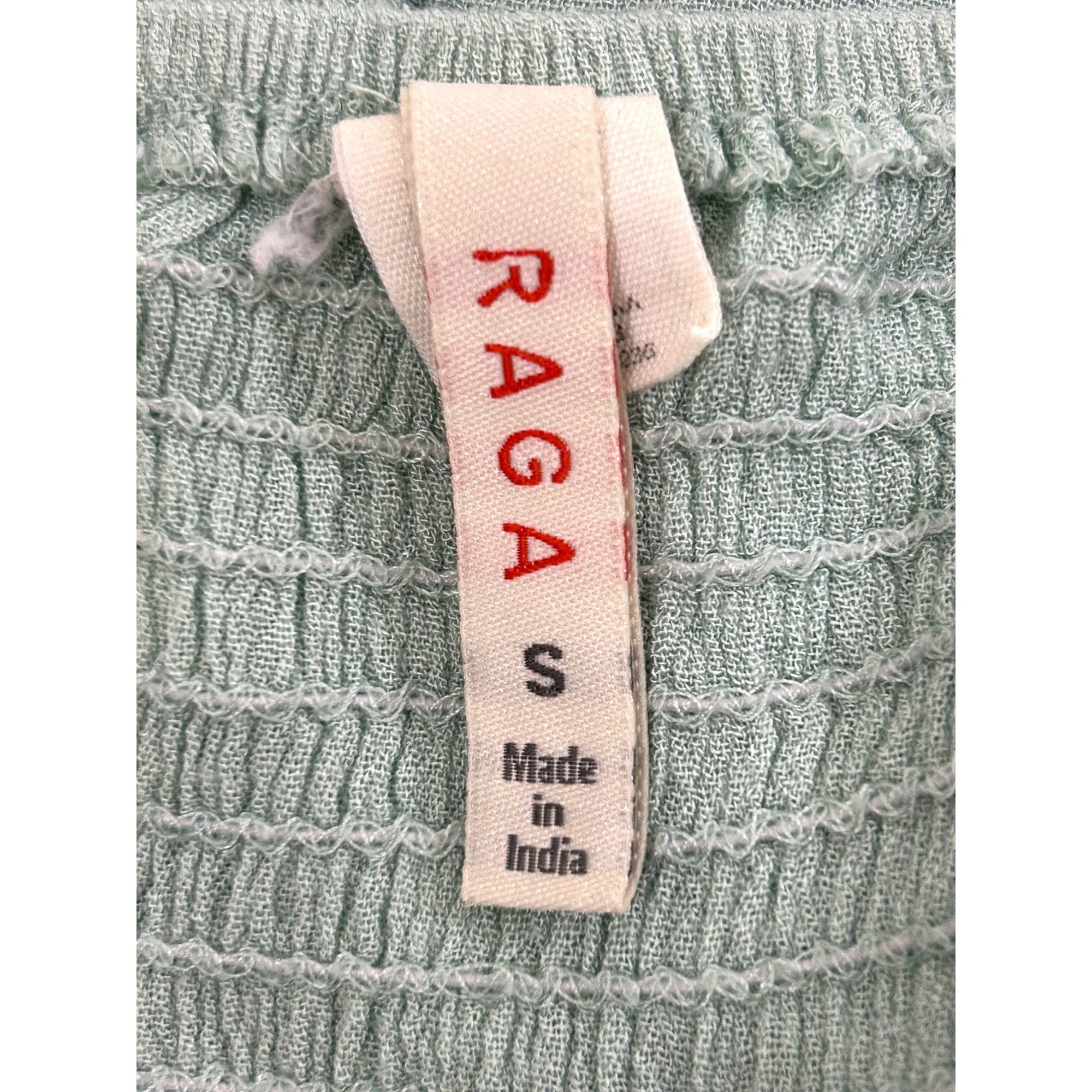 Other Raga Women’s Top Green S Bohemian Cascading Sleeve Smocked B Size S / US 4 / IT 40 - 6 Thumbnail