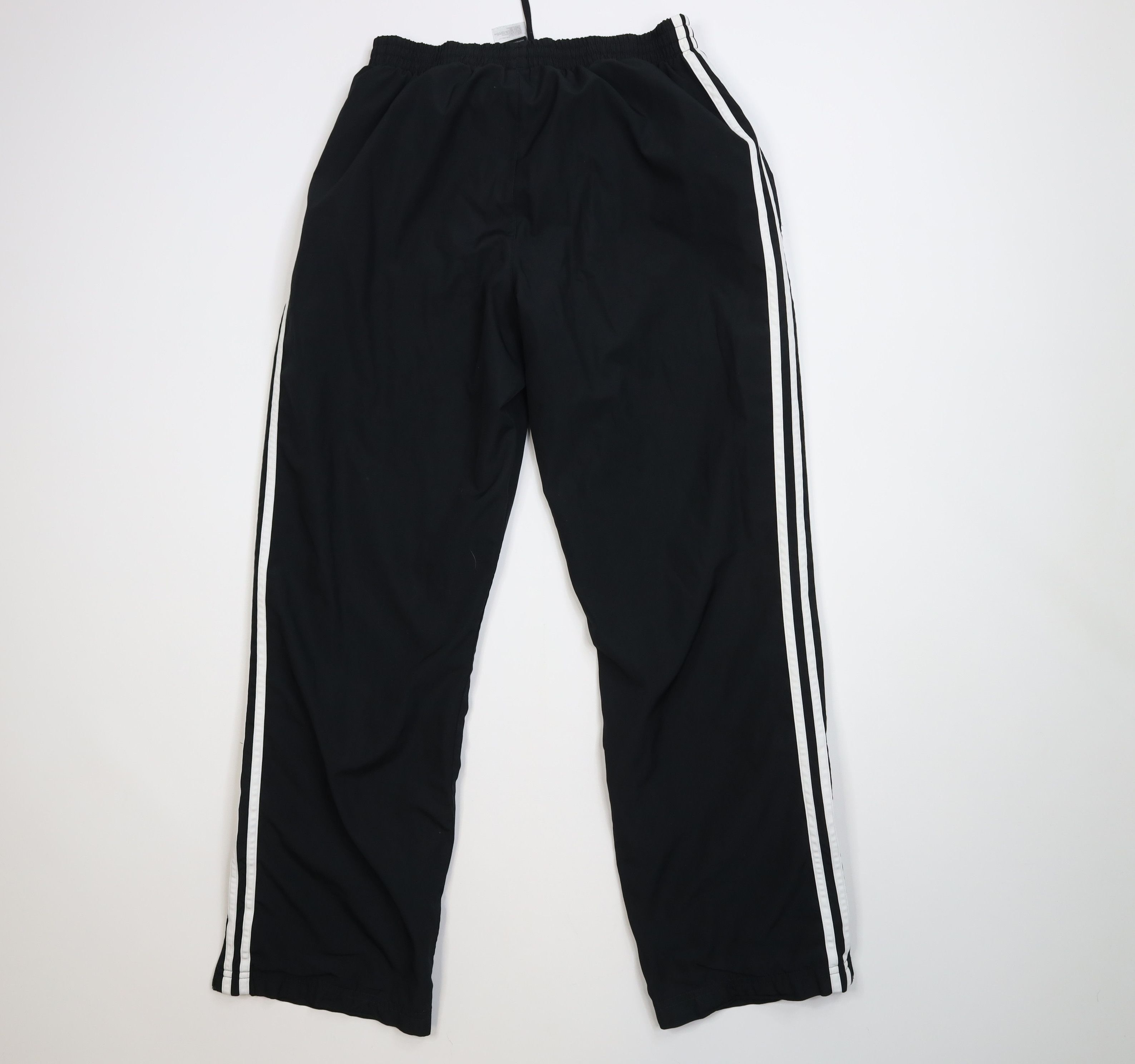 Adidas Vintage Y2K Adidas Lined Wide Leg Windbreaker Pants Black Size US 32 / EU 48 - 11 Thumbnail