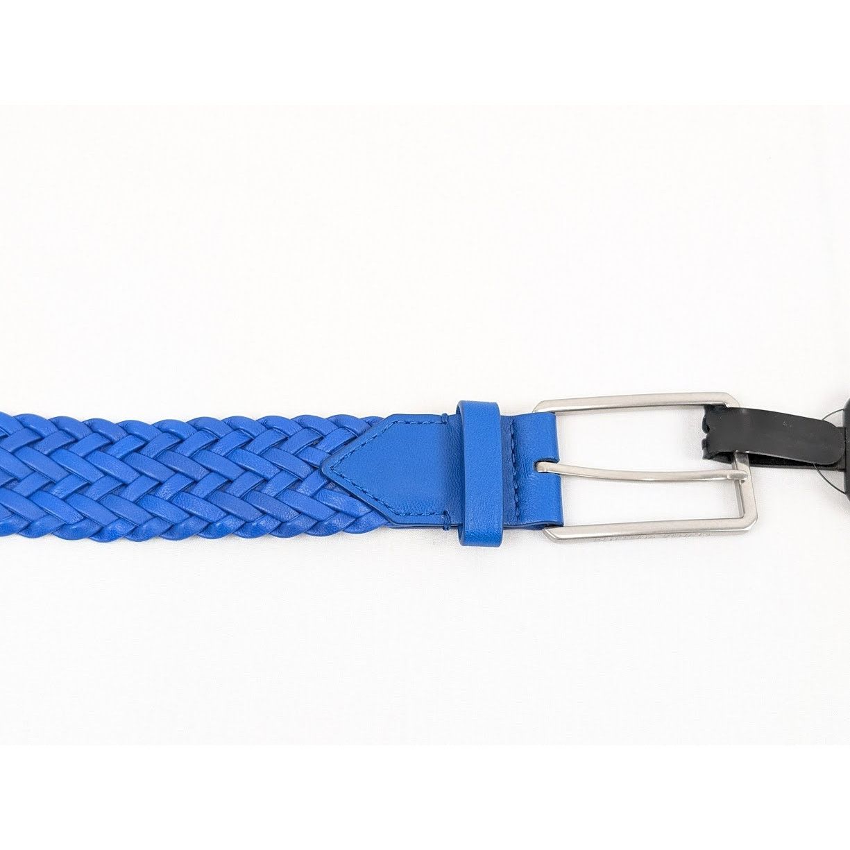 Bottega Veneta o1rshd1 Size: 105 / Nappa Woven Chevron Belt in Blue Size 40 - 8 Thumbnail