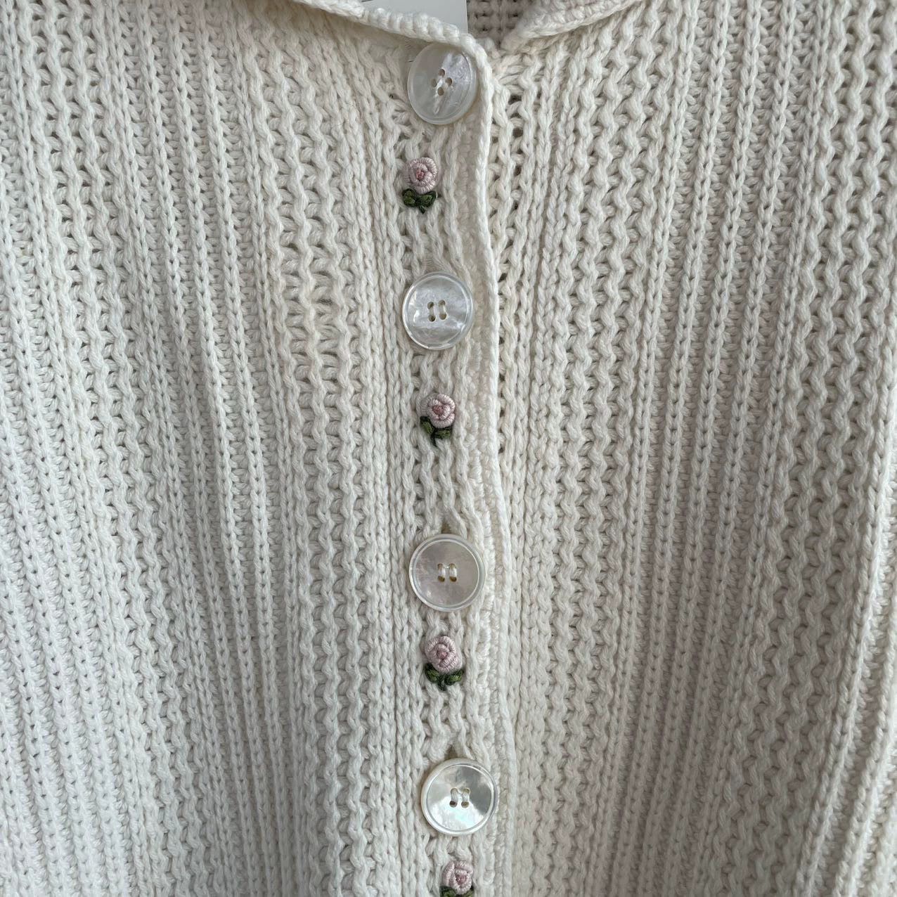 Miu Miu MIU MIU Doll Collar Cashmere Knit Cardigan 40 98 New Size S / US 4 / IT 40 - 4 Thumbnail