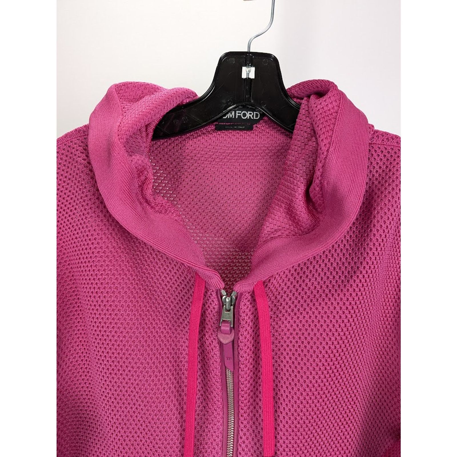 Tom Ford o1rshd1 Zip Hoodie in Light Magenta Size US L / EU 52-54 / 3 - 3 Thumbnail