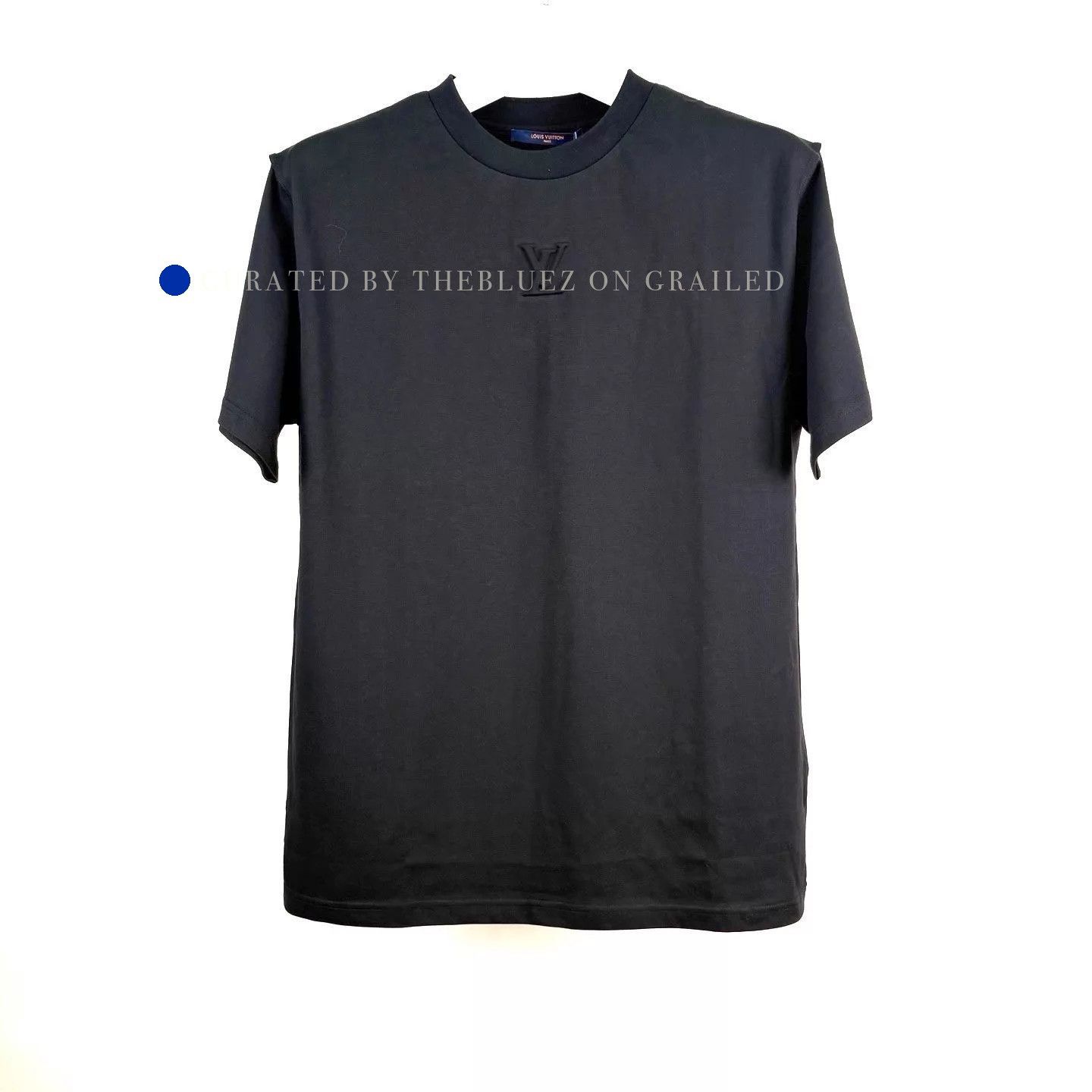 Louis Vuitton Black Embossed Logo Short Sleeve T-Shirt Size US L / EU 52-54 / 3 - 1 Thumbnail