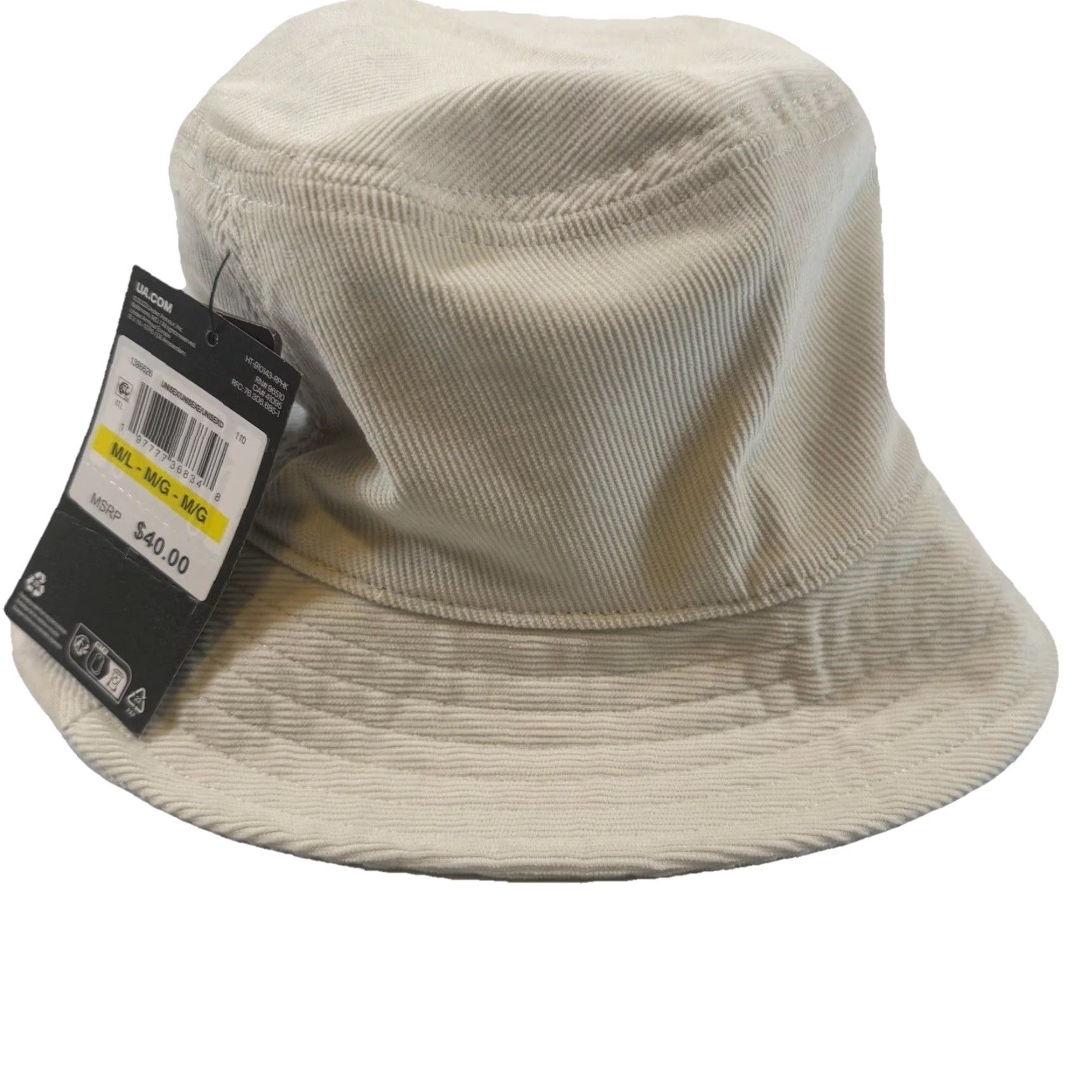Under Armour Under Armour Bucket Hat Beige Unisex Adults M Beige Textured Sun Golf 1386626 New With Tags Size ONE SIZE - 2 Thumbnail