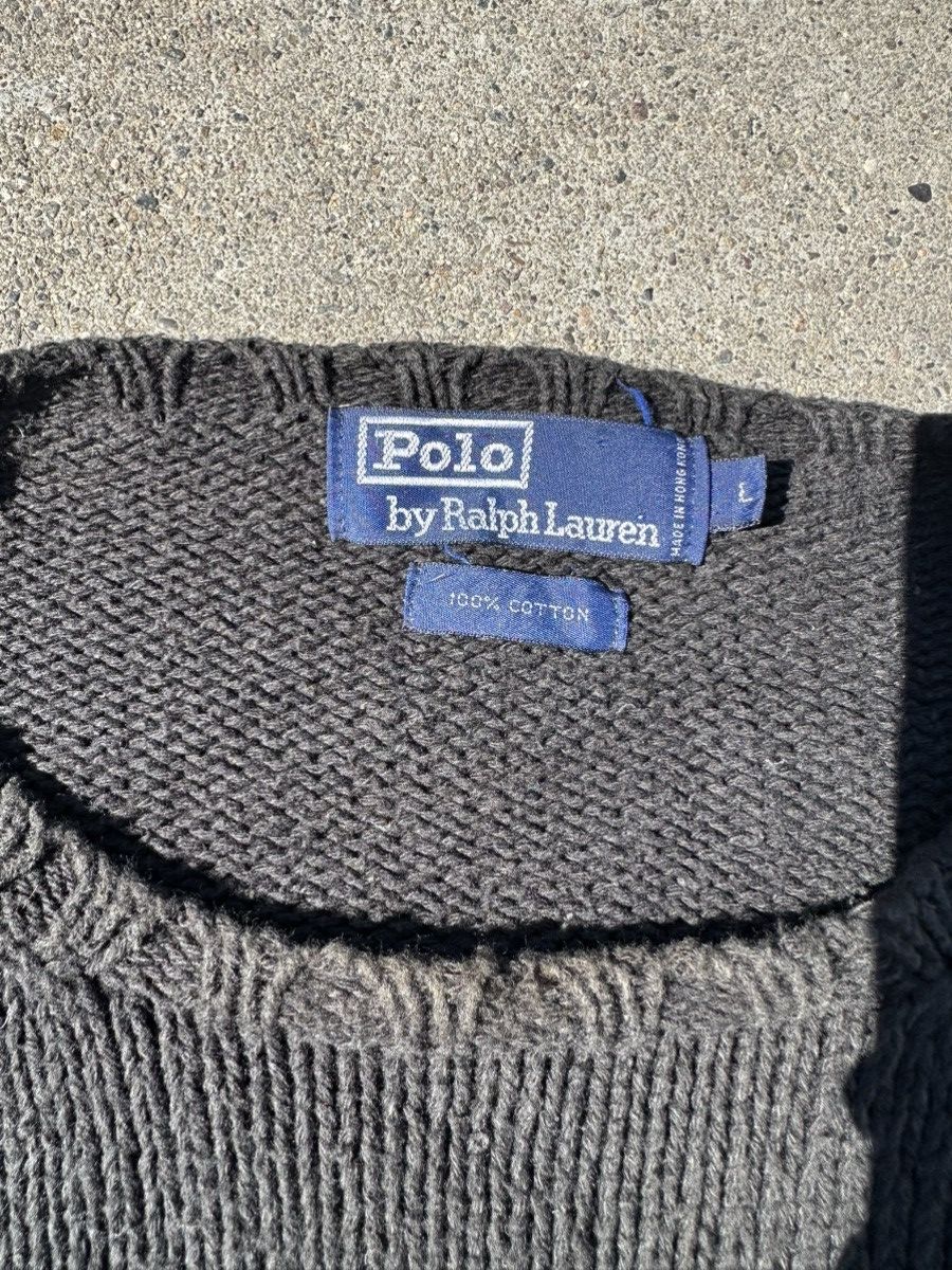 Polo Ralph Lauren Grey polo ralph Lauren knit sweater Size US L / EU 52-54 / 3 - 4 Thumbnail