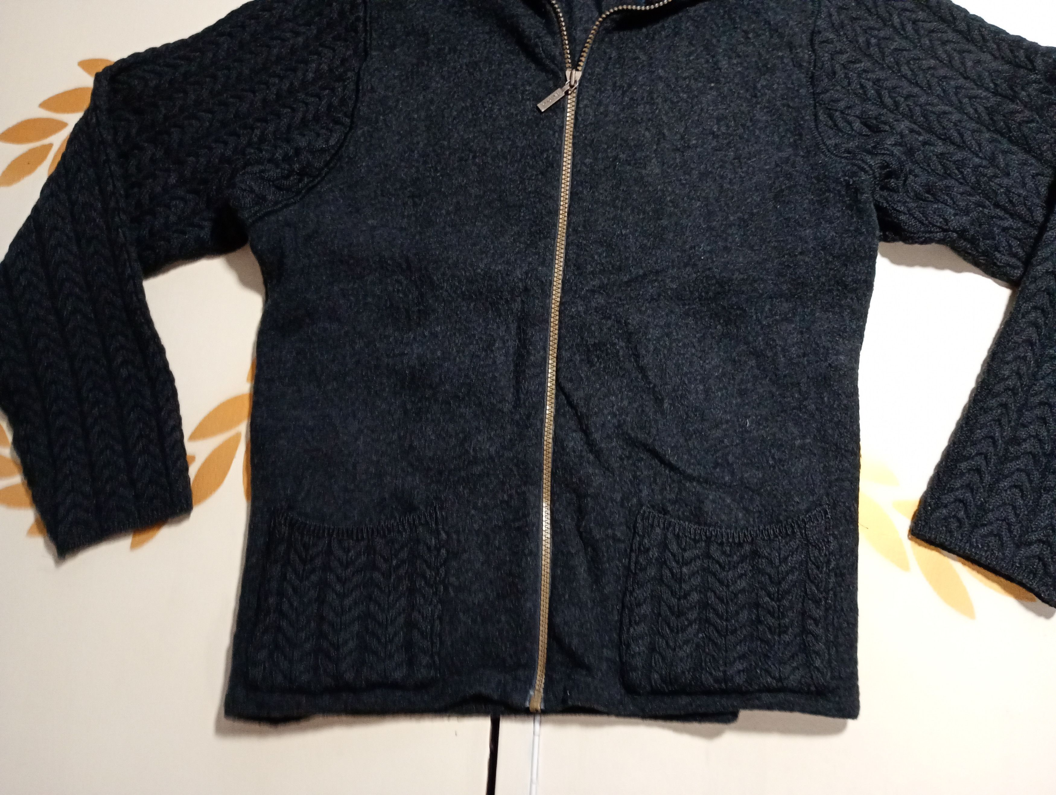 Barbour BARBOUR Women Knitted Wool SOFT CABLE FULL-ZIP Cardigan 16 Size XL / US 12-14 / IT 48-50 - 3 Thumbnail
