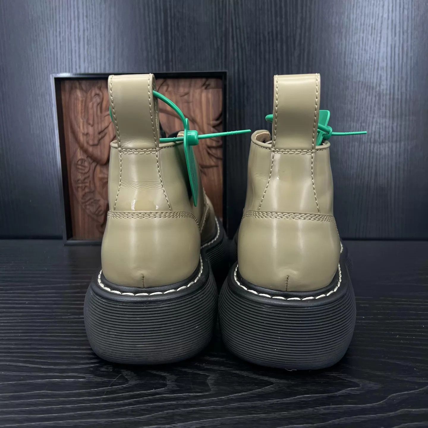 Bottega Veneta BV Bounce light brown boots 38 like new Size US 7.5 / IT 37.5 - 7 Thumbnail