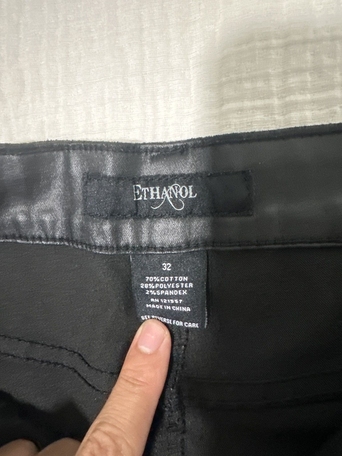 Other Black waxed Ethanol pants Size US 32 / EU 48 - 4 Thumbnail