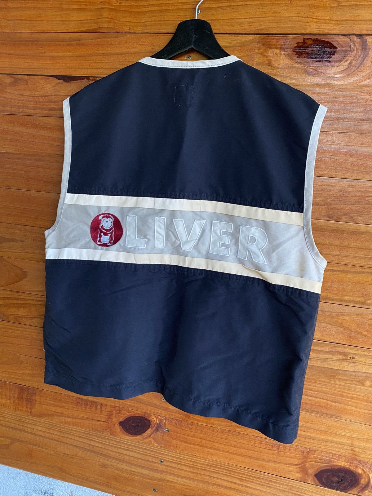 s.Oliver Vintage Oliver Two-Tone Utility Vest Black Beige – Unisex Size US M / EU 48-50 / 2 - 11 Thumbnail