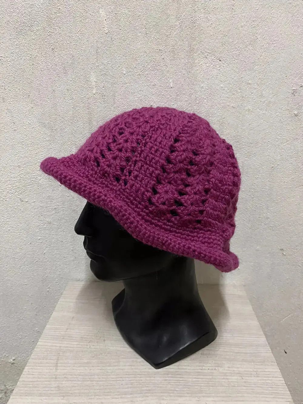 Japanese Brand Japanese Brand Crochet Beanie Hat Size ONE SIZE - 2 Thumbnail