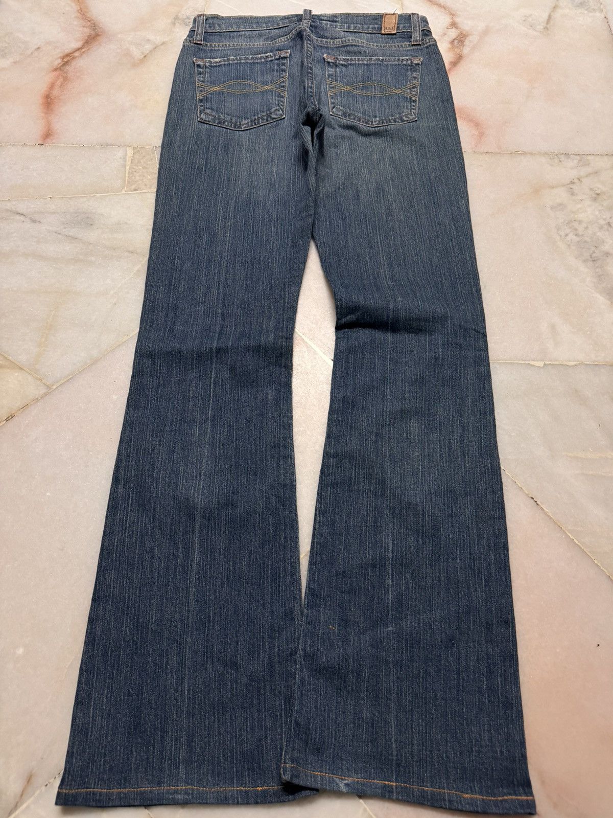 Japanese Brand VINTAGE 1990s BELL BOTTOM BOOTCUT ABERCROMBIE WHISKERS Size US 27 - 10 Thumbnail