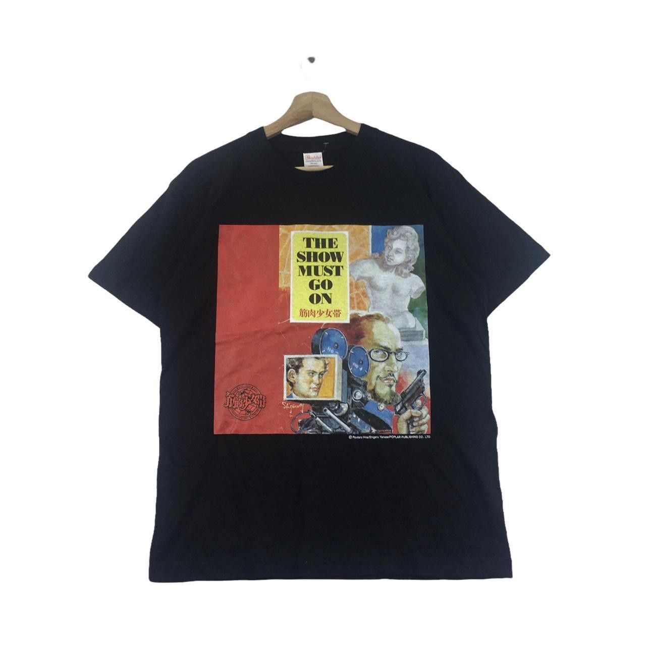 Vintage Vtg RYUTARO HIRAI Show Must Go On Comedy Film Show Tee Size US M / EU 48-50 / 2 - 1 Thumbnail