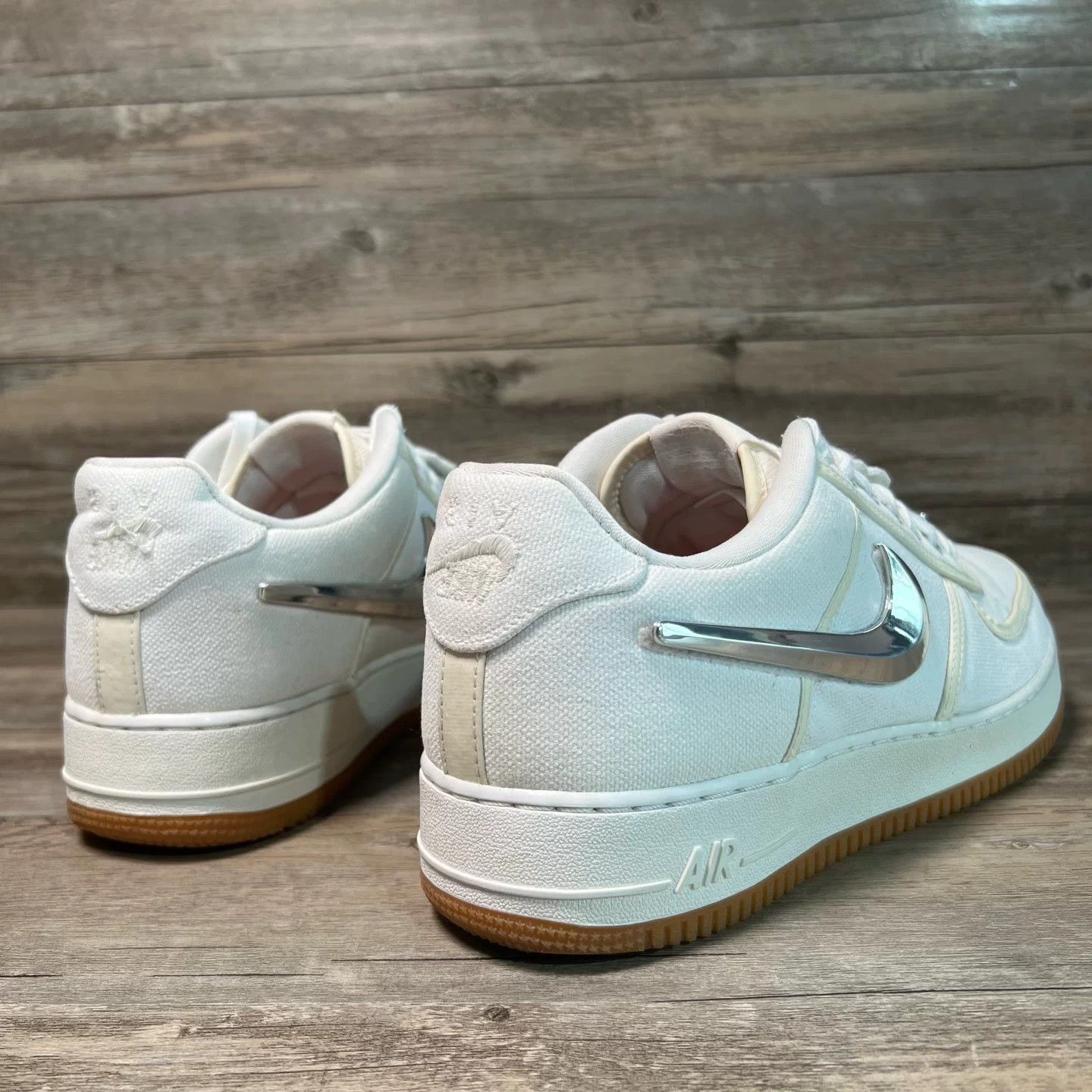 Nike Nike AF1 x Travis Scott Swap Swoosh Pale Ivory 44.5 Size US 11.5 / EU 44-45 - 3 Thumbnail
