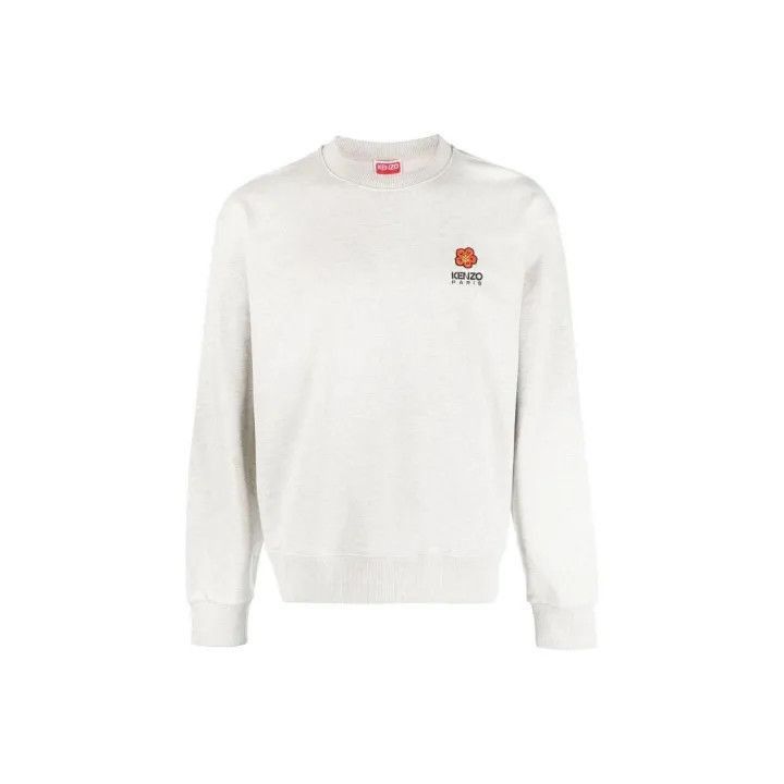Kenzo Kenzo Casual Crewneck Sweatshirt in Light Gray -2507 Size US XL / EU 56 / 4 - 1 Thumbnail