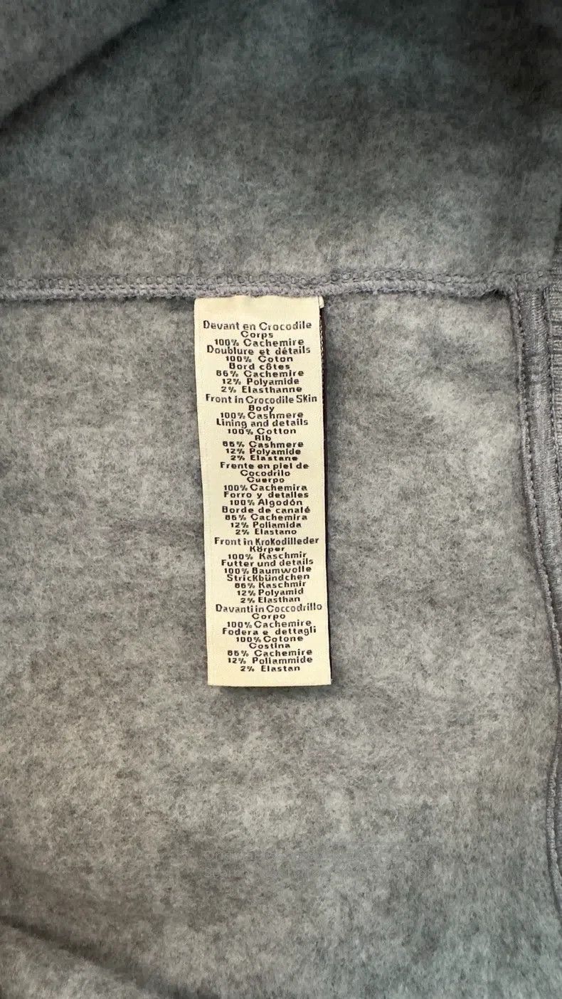 Hermes Hermes Cashmere + Crocodile Skin Hoodie Size US M / EU 48-50 / 2 - 7 Thumbnail