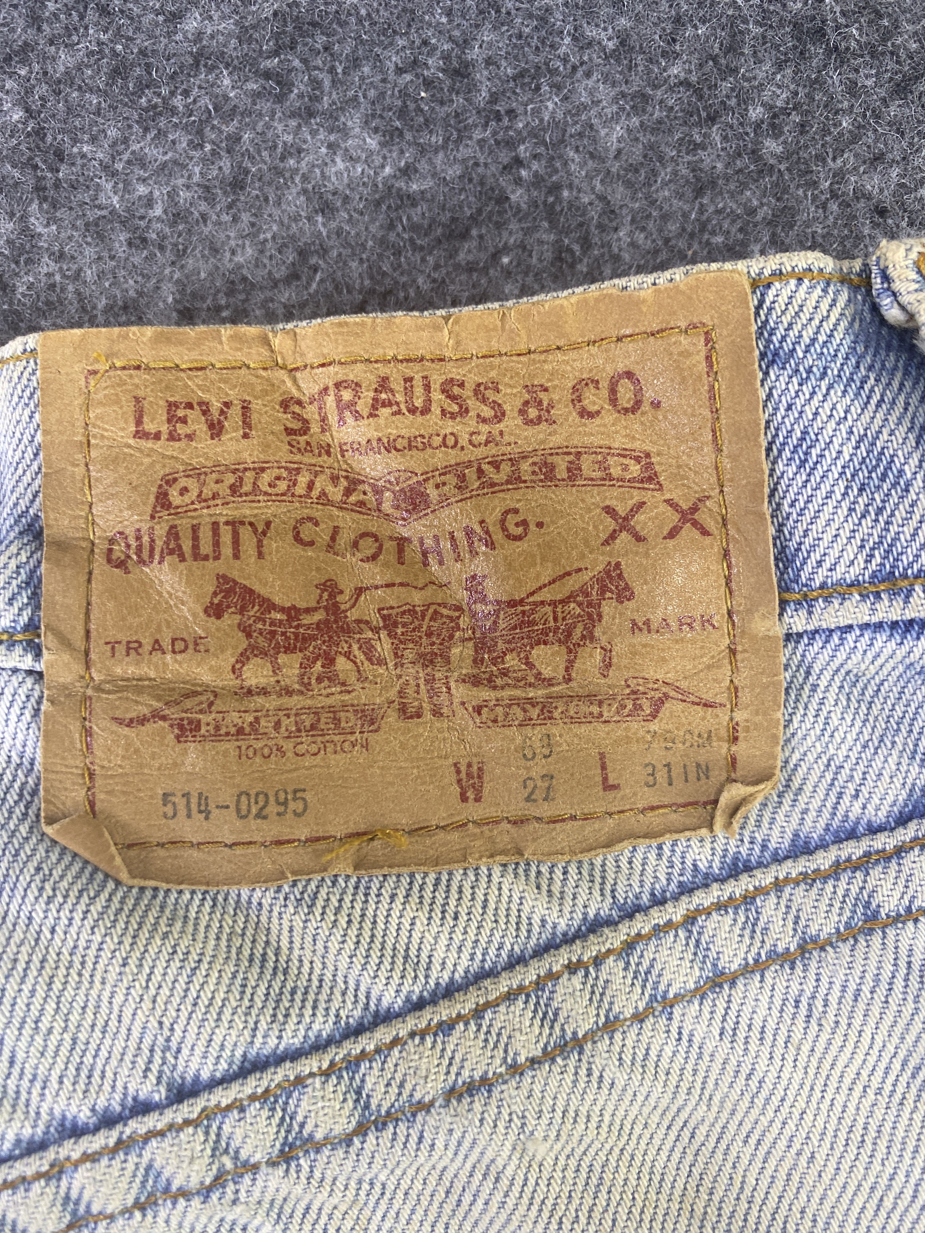 Levi's 90s Levi's vintage 514 Blue Wash Jeans - J926 Size US 26 / EU 42 - 11 Thumbnail